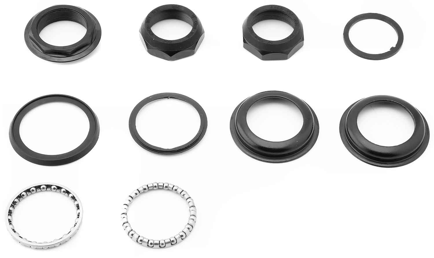 Lenkkopflager-Set - Passendes Lenkkopflager-Set für die Modelle SXT Ultimate Pro (3.Generation) und Pro + 10-teiliges Set bestehend aus: Lager (2x) Lagerschale (2x) Dichtungsring (2x) Abstandshalter (1x) Spannungsschraube (1x) Kontermutter (2x) Lager-Durc