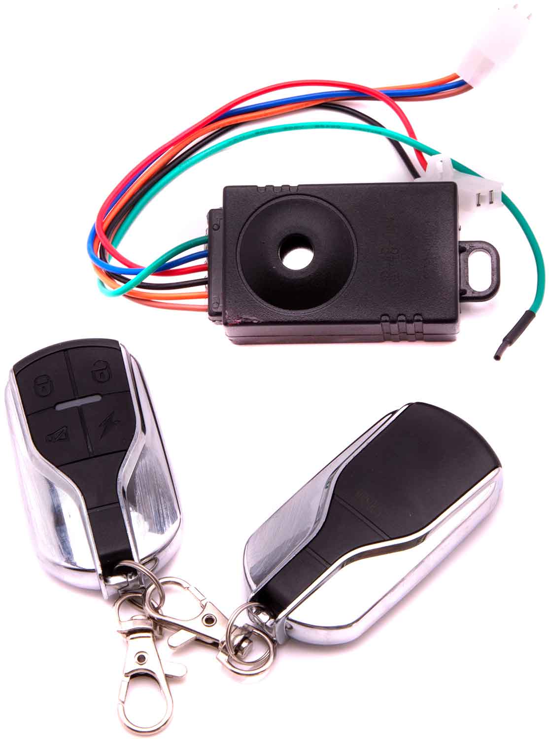 Alarmanlage mit Fernbedienung - Passendes Alarmsystem mit Fernbedienung für das Modell SXT Ultimate LITE Inkl. Ersatzfernbedienung Steckverbindungen: 2-polige Steckverbindung (1x) 3-polige Steckverbindung (1x) Maße Alarmanlage: 60 x 35 x 25 mm (Länge x Br