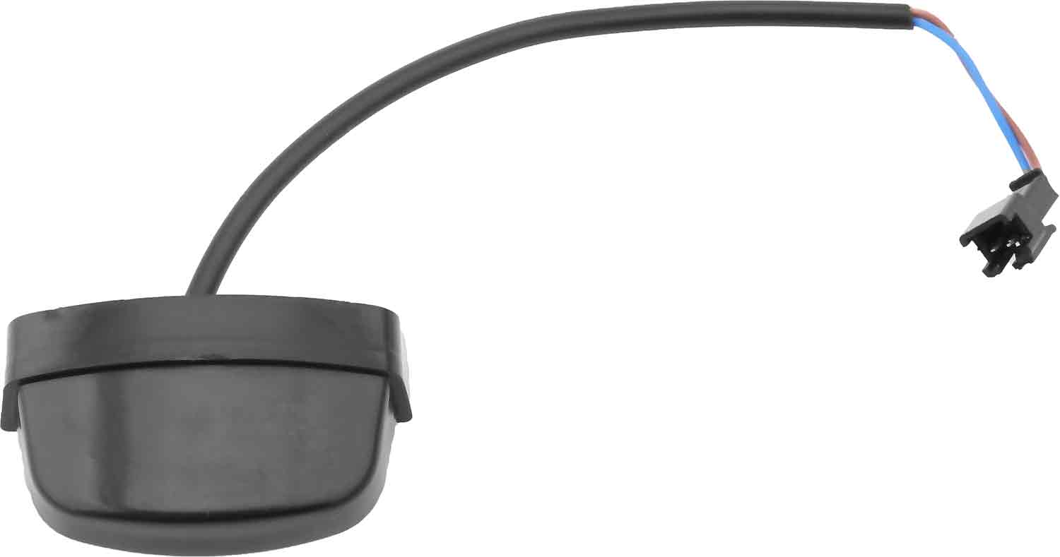 LED Nummernschildbeleuchtung - Passende Beleuchtung für das Nummernschild Kompatibel mit dem Modell SXT Grizzy 2-polige Steckverbindung Maße (ohne Kabel): 30 x 55 x 20 mm (Länge x Breite x Höhe) Kabellänge: 185 mm - von SXT-Scooters