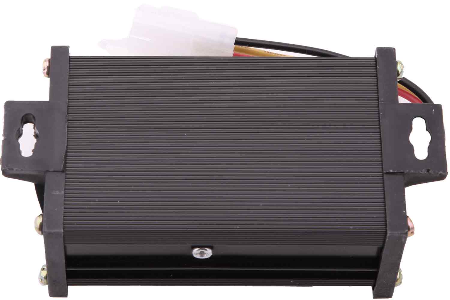 Spannungswandler 12V - Passender Spannungswandler für das Modell SXT Grizzy Konvertierung der Betriebsspannung von 60V auf 12V 3-polige Steckverbindung Maße: 110 x 50 x 36 mm (Länge x Breite x Höhe) - von SXT-Scooters