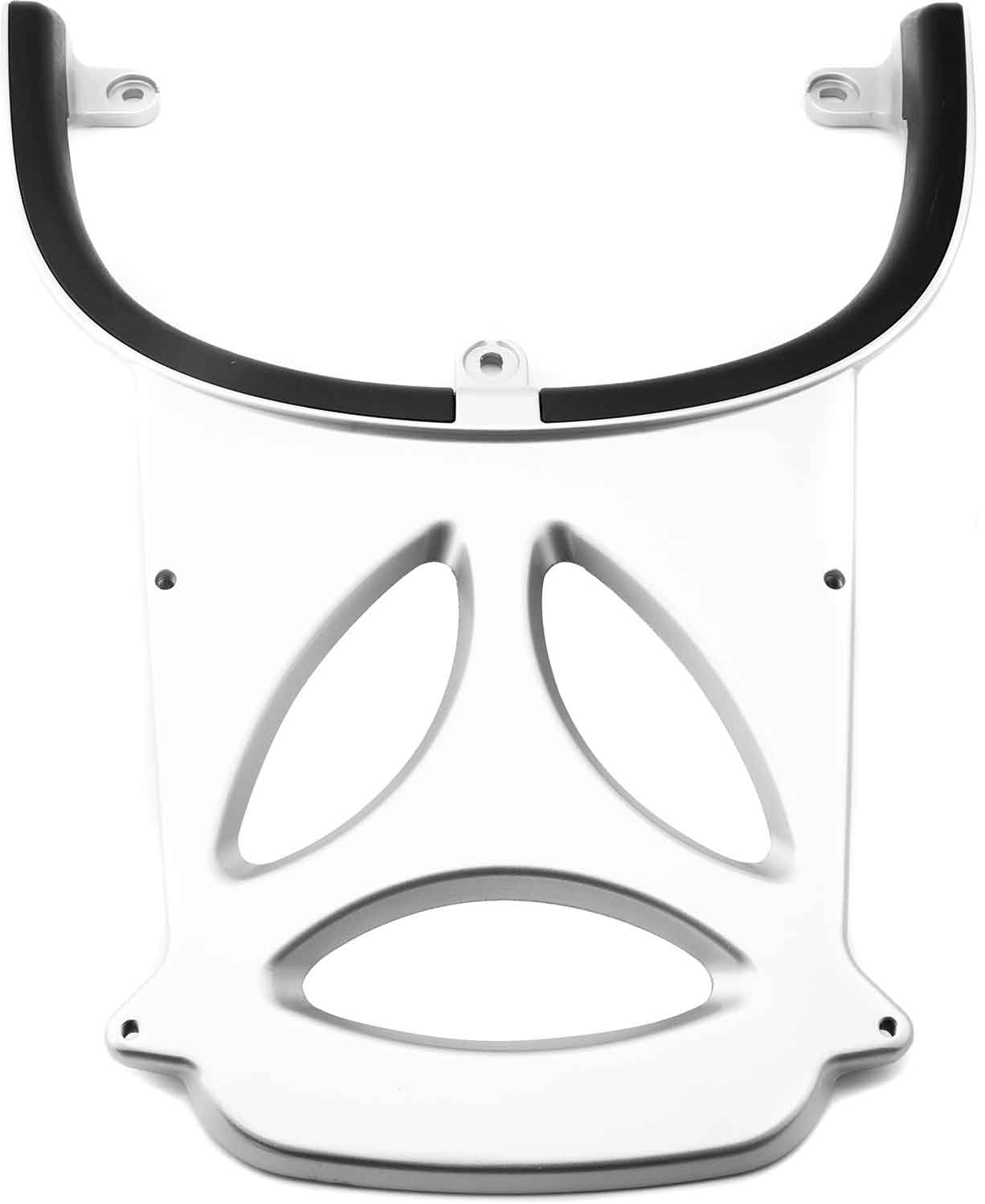 Gepäckträger - Passender Gepäckträger für das Modell SXT Yadea G5 Material: Aluminium Farbton: Silber/Schwarz Maße: 520 x 400 x 60 mm (Länge x Breite x Höhe) - von SXT-Scooters
