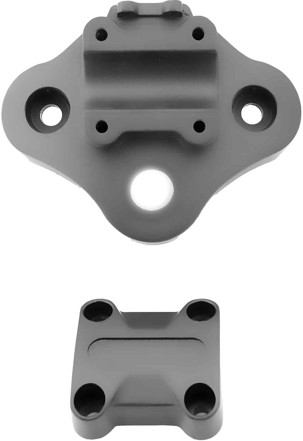 Lenkerarretierung - Passende Lenkerarretierung für das Modell SXT Grizzy Artikel bestehend aus 2 Teilen (Ober- und Unterteil) Material: Aluminium Farbton: Schwarz Maße (Oberteil): 75 x 72 x 24 mm (Länge x Breite x Höhe) Maße (Unterteil): 175 x 132 x 80 mm