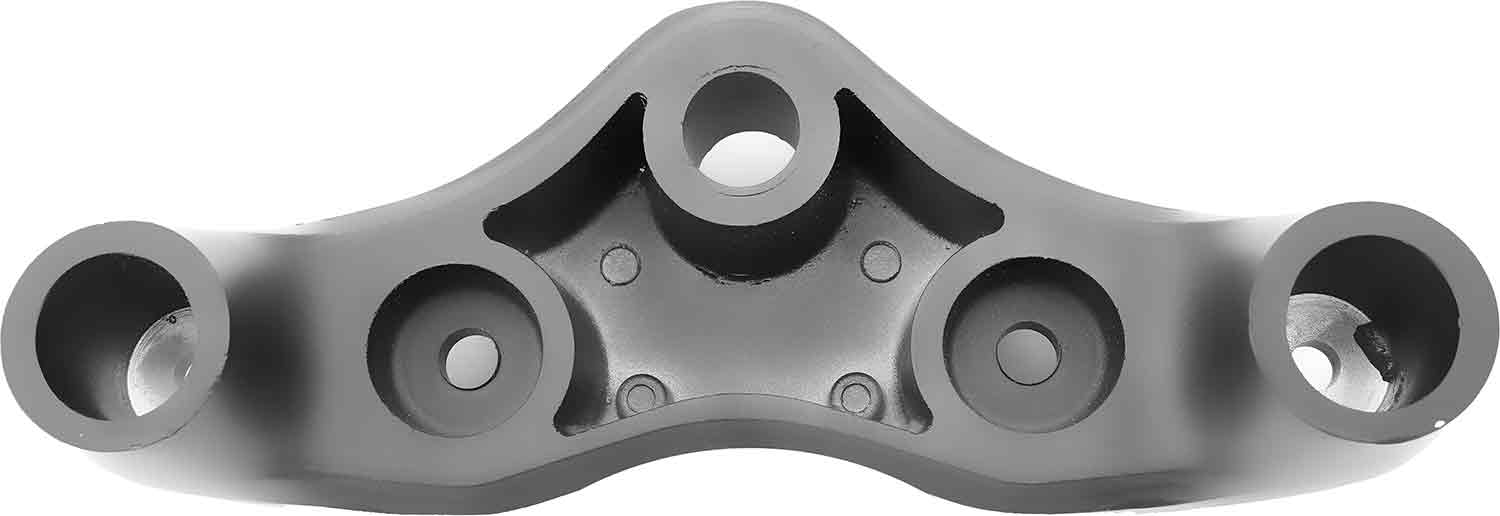 Halterung für Stoßdämpfer - Passende Halterung für die vorderen Stoßdämpfer Kompatibel mit dem Modell SXT Grizzy Material: Aluminium Farbton: Schwarz Maße: 280 x 100 x 95 mm (Länge x Breite x Höhe) - von SXT-Scooters