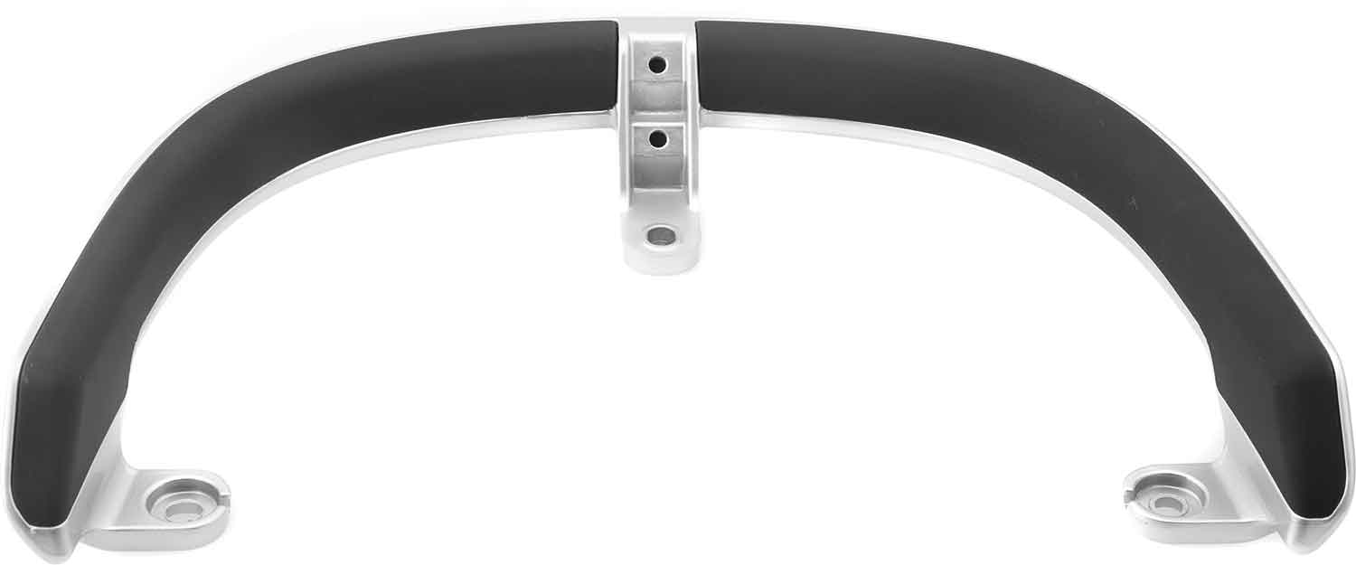 Haltegriff - Passender Haltegriff zur Rückenlehne für das Modell SXT Yadea G5 Material: Aluminium Farbe: Silber / Schwarz Maße: 280 x 400 x 68 mm (Länge x Breite x Höhe) - von SXT-Scooters