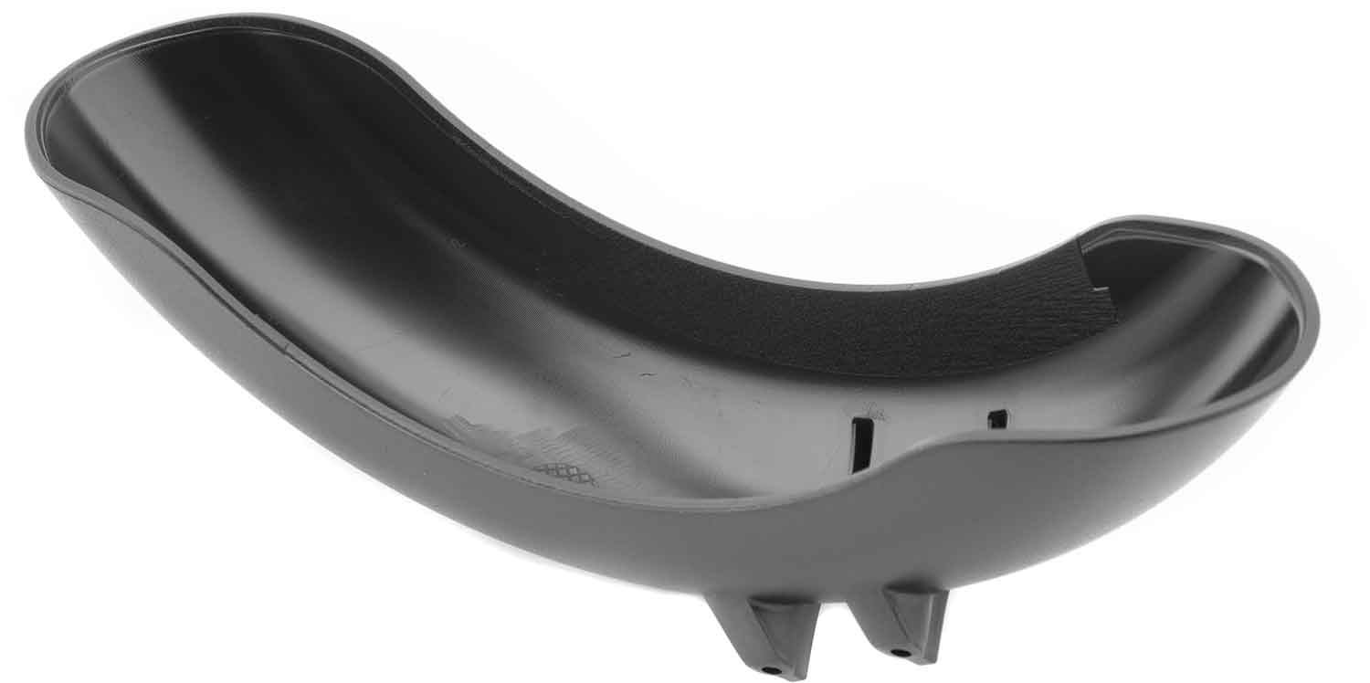Vorderes Schutzblech - Passendes Schutzblech für das Vorderrad Kompatibel mit dem Modell Scotex H10 Material: Kunststoff Farbton: Schwarz Maße: 240 x 69 x 85 mm (Länge x Breite x Höhe) - von SXT-Scooters
