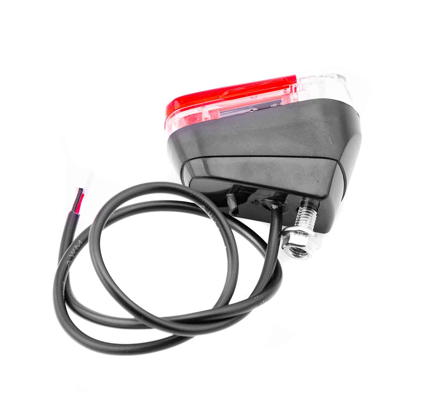 Rücklicht - Passende hintere LED-Beleuchtung für das Modell Scotex H10 2-polige Steckverbindung Inkl. Kontermutter Maße (ohne Kabel): 50 x 35 x 44 mm (Länge x Breite x Tiefe) Kabellänge: 40 mm - von SXT-Scooters