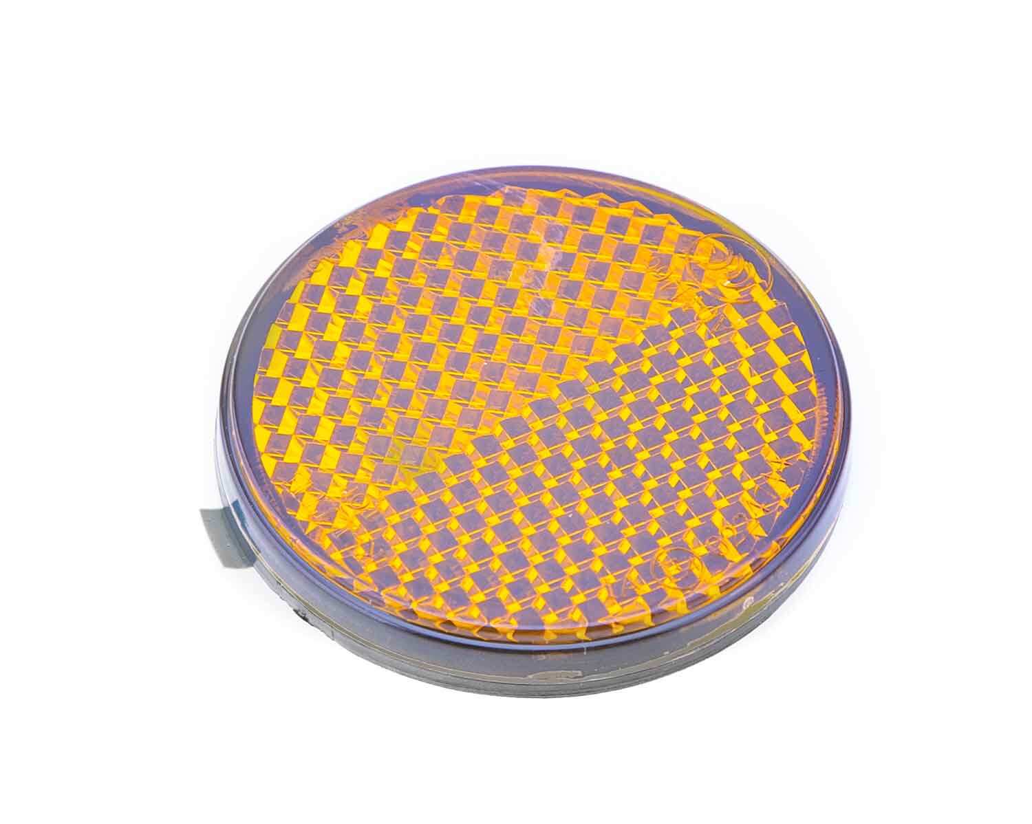 Seitenreflektor - Passender Seitenreflektor für das Modell Scotex H10 Selbstklebend für leichtes Anbringen Material: Kunststoff Farbton: Orange Durchmesser: Ø 40 mm - von SXT-Scooters