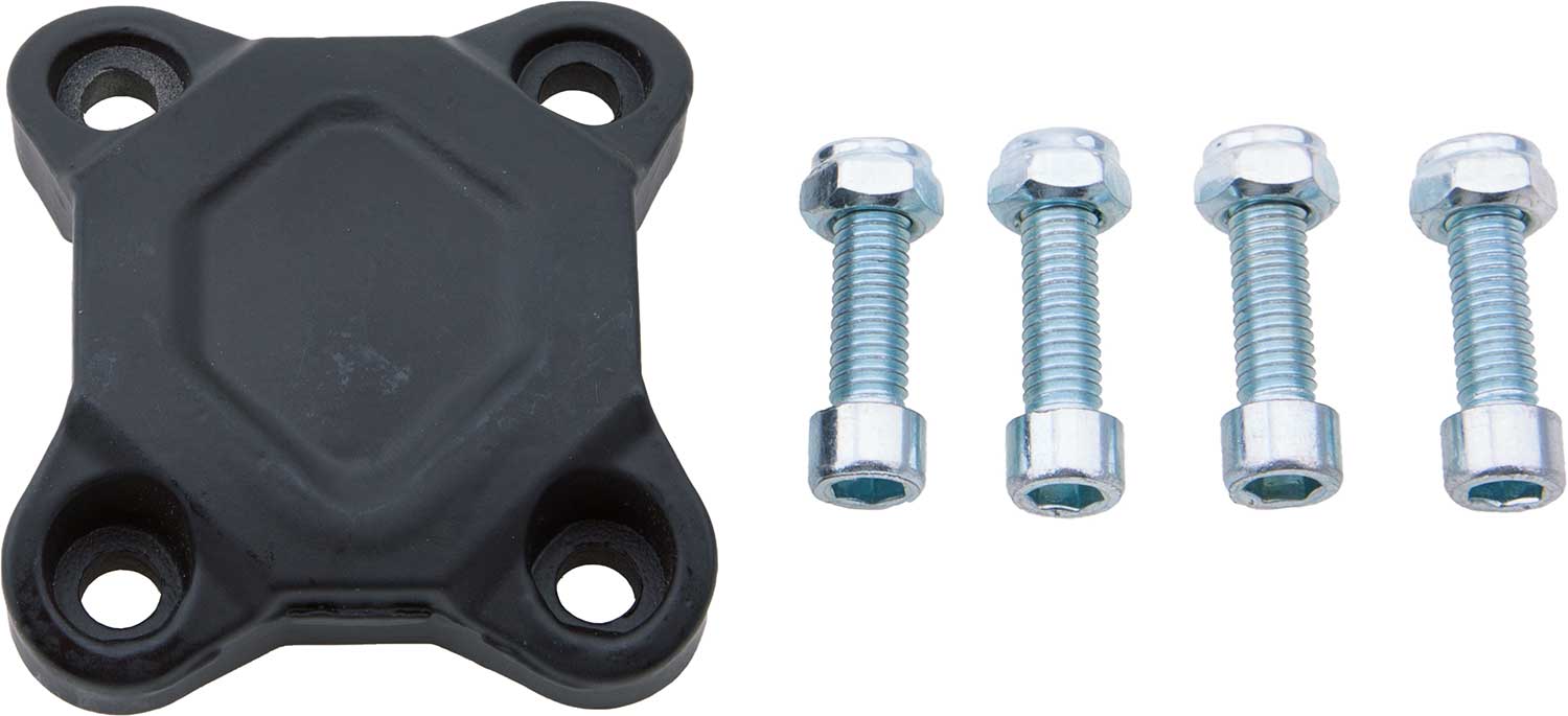 Lenkerarretierung - Passende Lenkerarretierung für das Modell Scotex Spike Inkl. Schrauben Material: Aluminium Farbton: Schwarz Maße: 60 x 55 x 20 mm (Länge x Breite x Höhe) - von SXT-Scooters