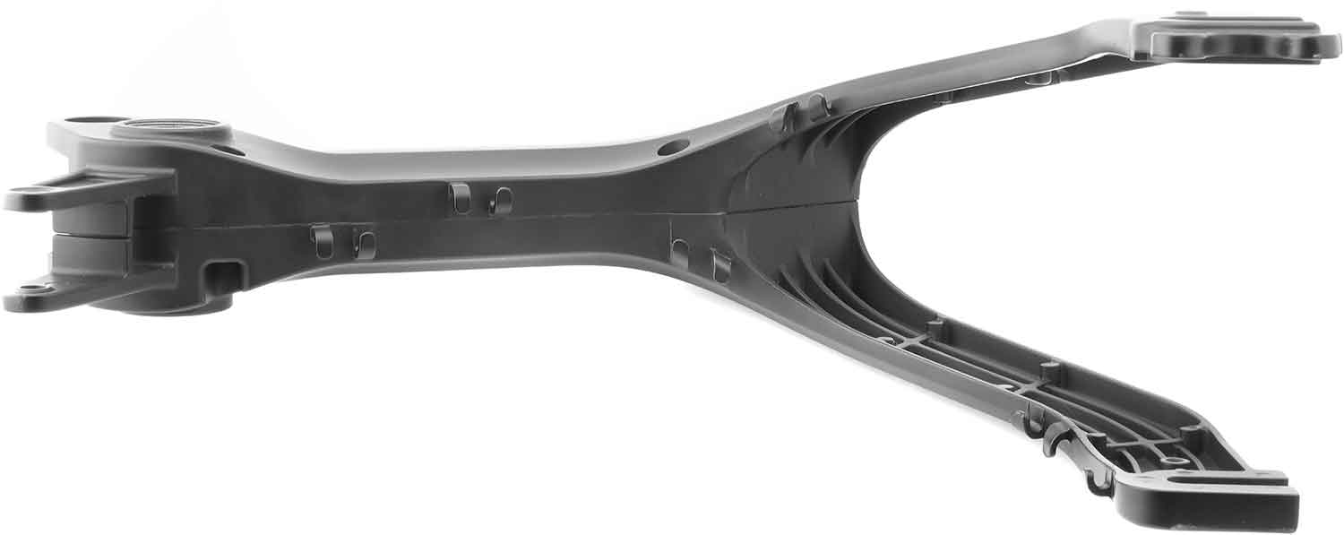 Hinterradaufhängung - Passende hintere Radaufhängung für das Modell SXT Velox Material: Aluminium/Magnesium In den Farbvariationen Schwarz und Weiß bestellbar Maße: 440 x 160 x 290 mm (Länge x Breite x Höhe) - von SXT-Scooters
