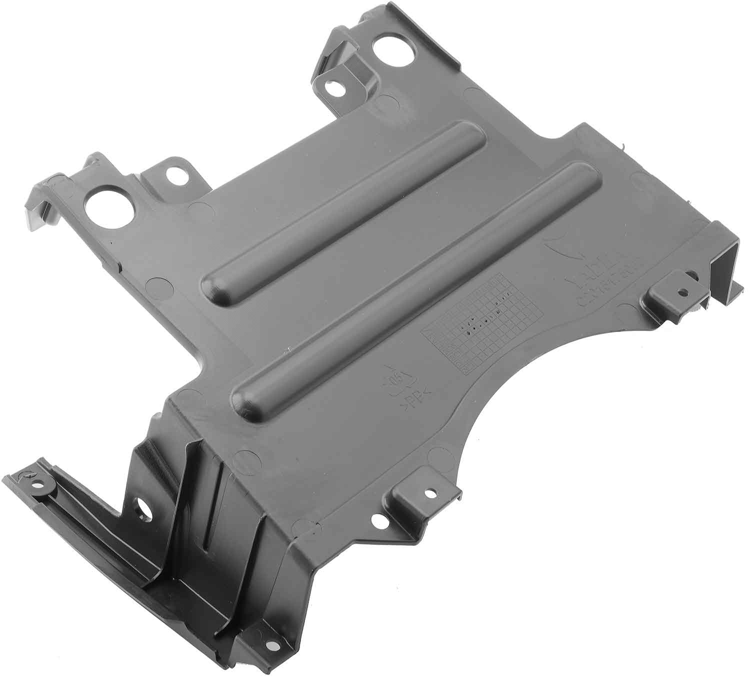 Verbindungselement - Passendes Verbindungsstück zwischen Unterboden (Artikel-Nr.: SP1301) und dem hinteren Innenkotflügel (Artikel-Nr.: SP1337) Kompatibel mit dem Modell SXT Yadea G5 Material: Kunststoff Farbton: Schwarz Maße: 240 x 350 x 135 mm (Länge x