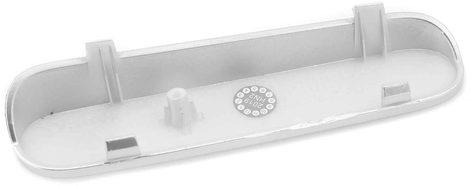 Zierleiste Seitenverkleidung - Passende dekorative Zierleiste für die Seitenverkleidung Kompatibel mit dem Modell SXT Yadea G5 Rechte und linke Seite sind separat bestellbar Material: Kunststoff Farbton: Silber Maße: 160 x 35 x 30 mm (Länge x Breite x Höh