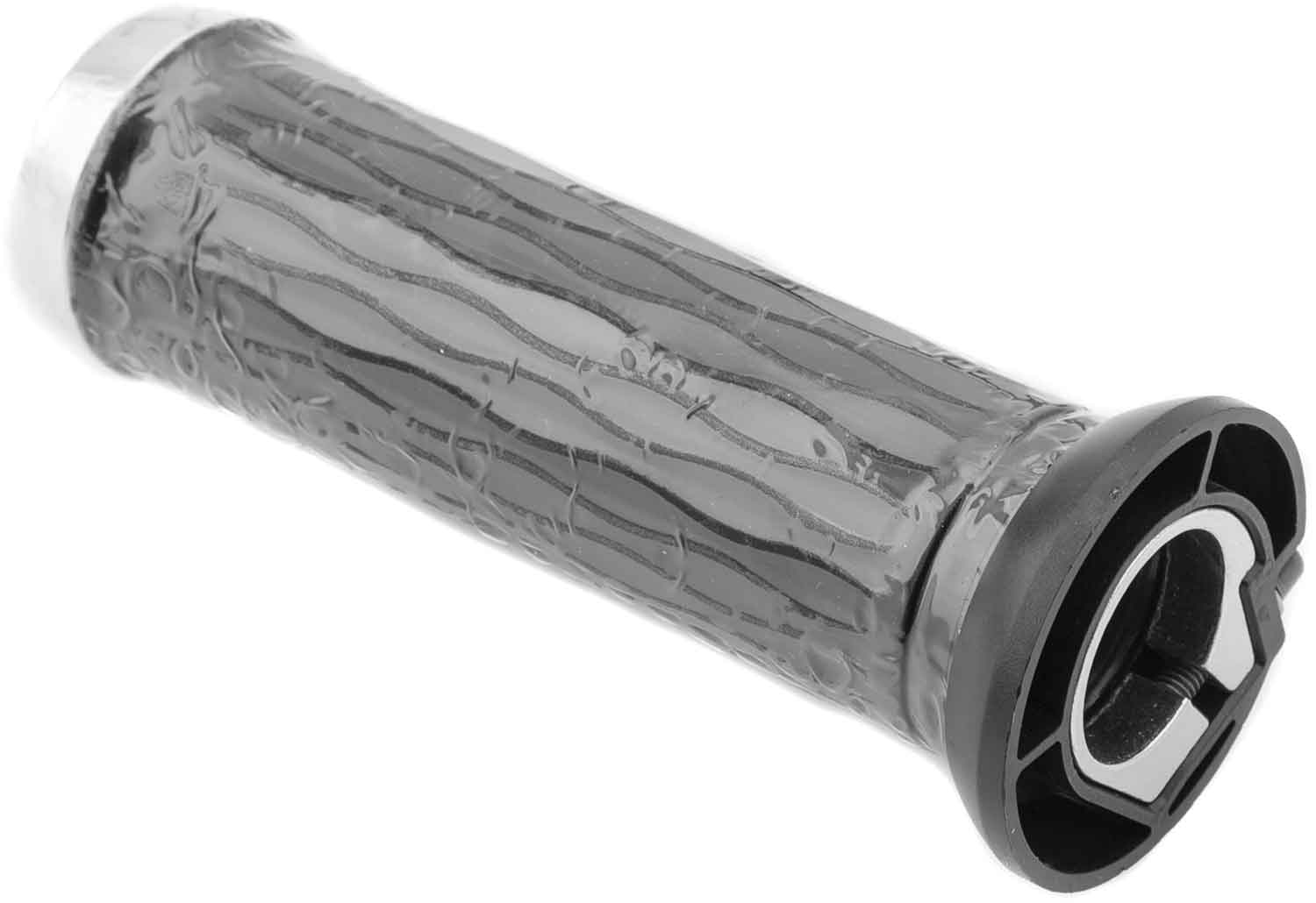 Gasgriff 60V mit Bedieneinheit (Set) - 4-teiliges Set bestehend aus: Gasgriff mit Zündschloss, ECO-Knopf und zwei Schlüssel Linker Lenkergriff Bedieneinheit (Licht/Blinker/Warnblinker/Hupe) Verbindungskabel Kompatibel mit dem Modell SXT Grizzy Länge (Gasg