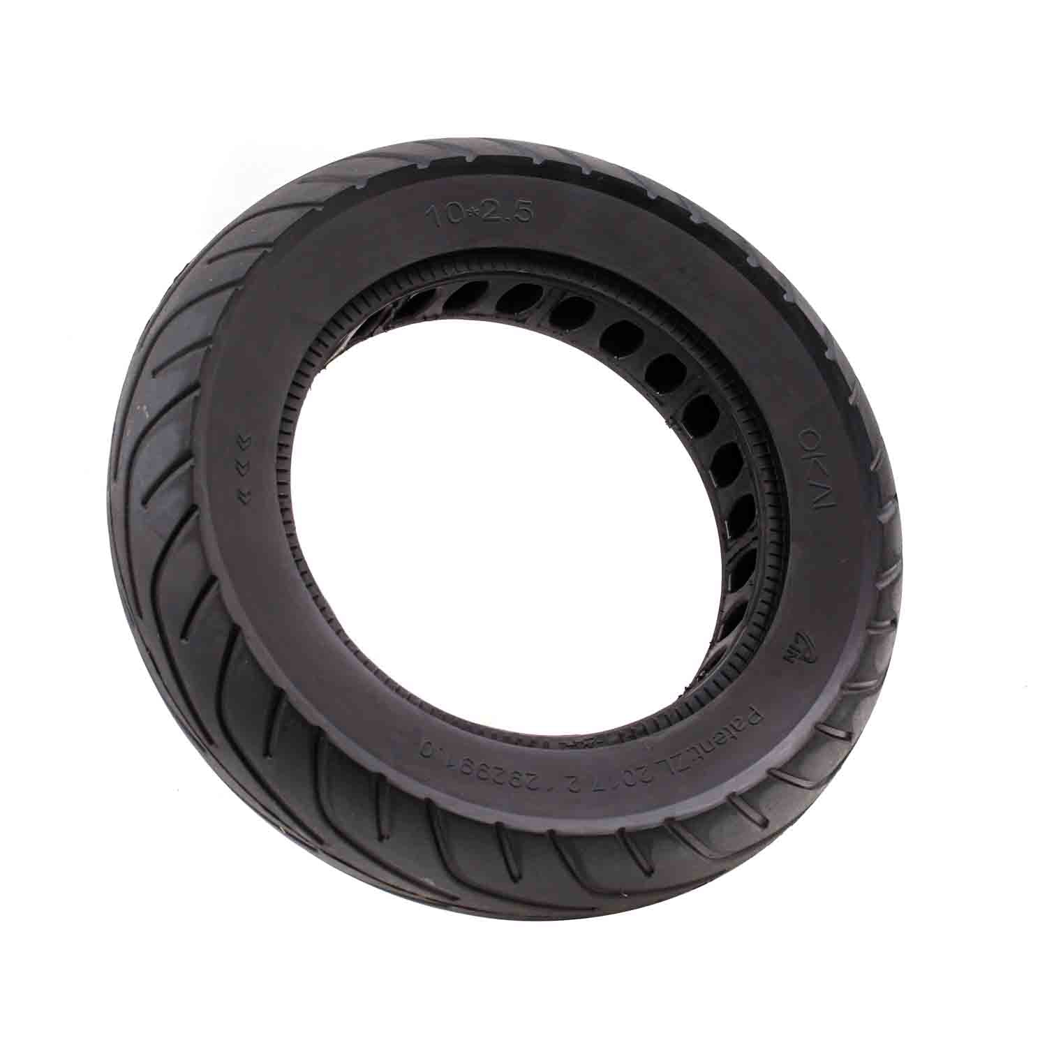 Reifen 10 x 2,5 für Hinterrad - Passender Hinterreifen für das Modell SXT TITO Vollgummireifen Material: Gummi Größe: 10 x 2,5 - von SXT-Scooters