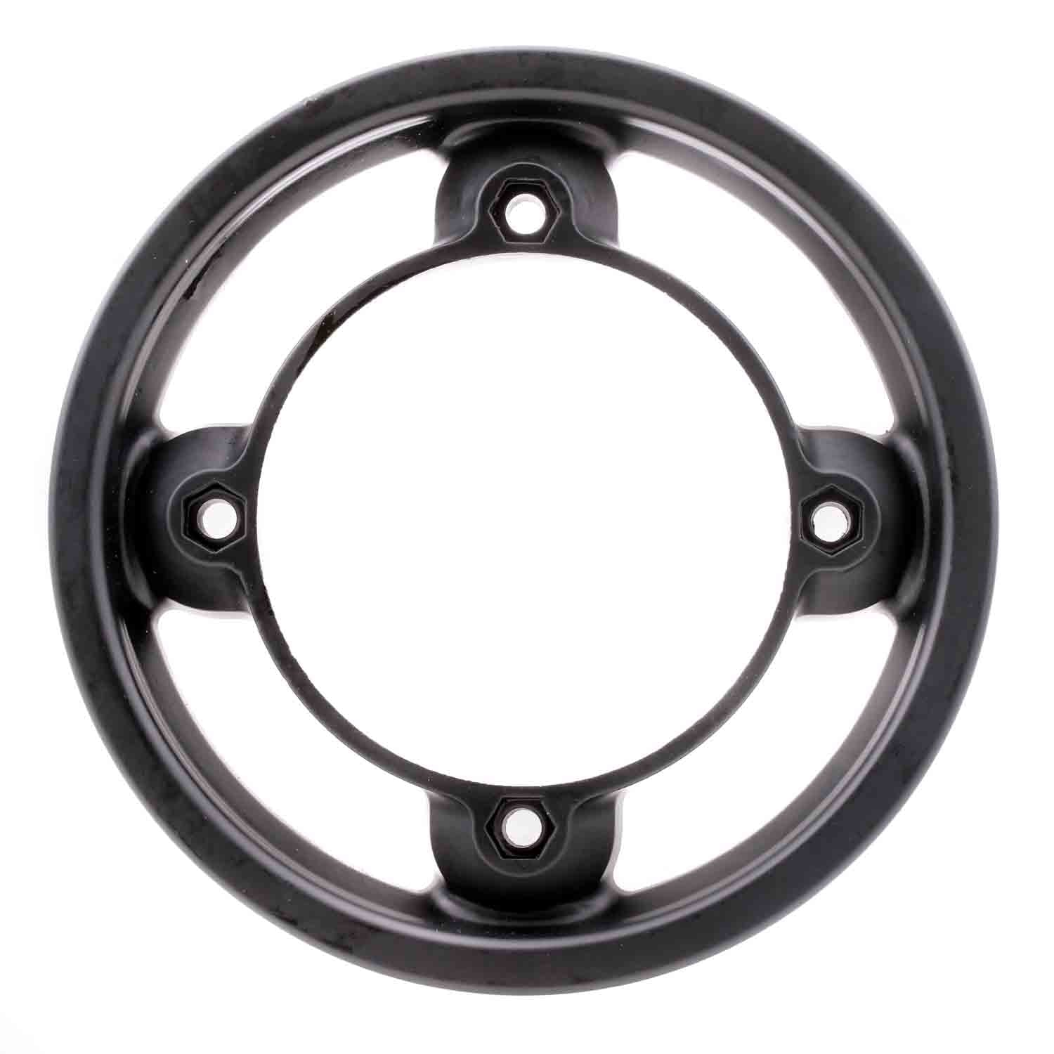 Alufelge hinten zweiteilig - Passende zweiteilige hintere Alufelge für das Modell SXT TITO Linke und rechte Seite sind separat bestellbar Farbe: Schwarz Durchmesser: Ø 165 mm Höhe (linke Seite): 47 mm Höhe (rechte Seite): 15 mm - von SXT-Scooters