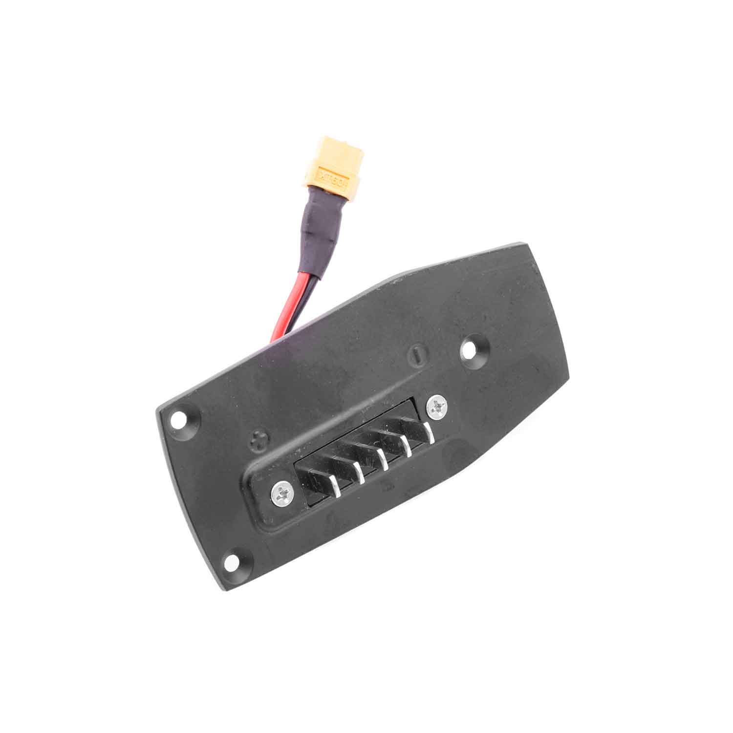 Adapterplatte Steuergerät Akku - Passende Adapterplatte für das Modell SXT Velox MAX Verbindet den Akku mit dem Steuergerät Maße (ohne Kabel): 127 x 60 x 29mm - von SXT-Scooters