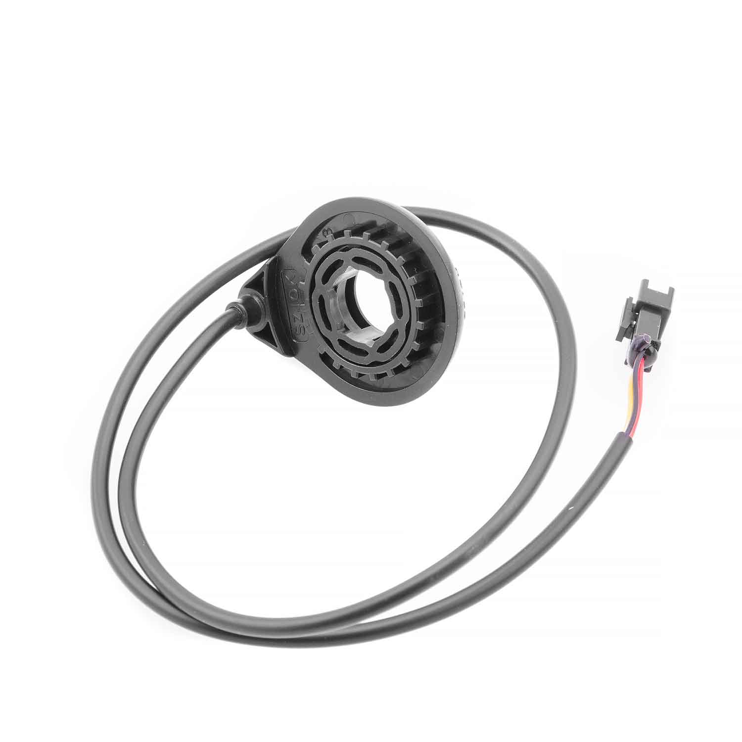 Tritt-Sensor - Passender Tritt-Sensor für das Modell SXT Velox MAX Der Sensor erfasst die manuelle Pedaldrehung und sorgt für die entsprechende Motor-Unterstützung 3-polige Steckverbindung Abmessung Sensor: Länge: 55 mm Breite: 43 mm Dicke: 12 mm Innenloc