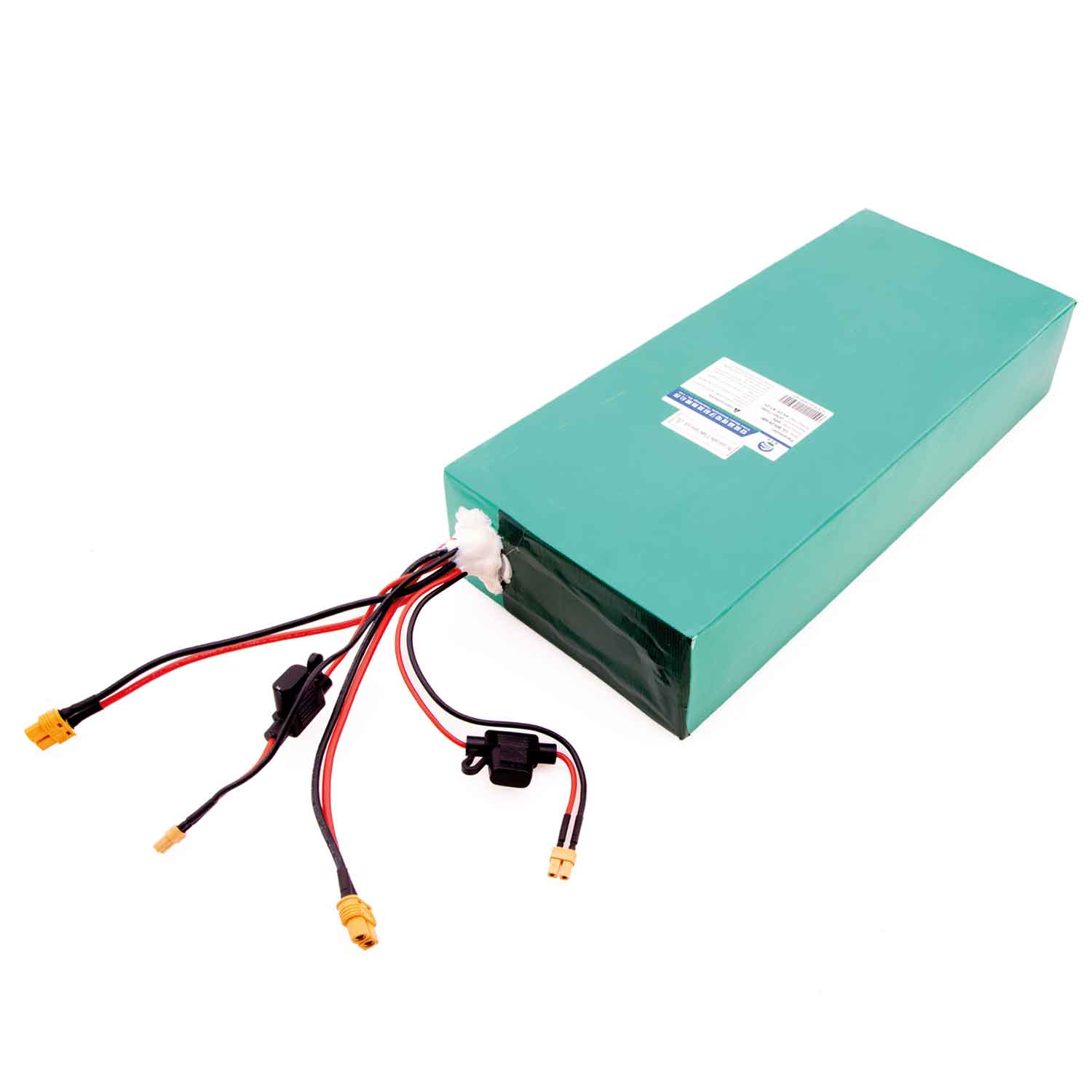 Lithium-Akku 60V / 28,8Ah - Passender Lithium-Ionen-Akku für das Modell SXT BEAST PRO LG Lithium-Zellen Spannung: 60V Kapazität: 28.8Ah (1728Wh) Maße: 352 x 151 x 71 mm (Länge x Breite x Höhe) - von SXT-Scooters
