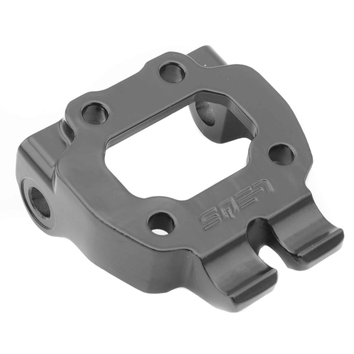 Arretierung Klappmechanismus - Untere Auflage mit Arretierungshaken für den Klappmechanismus Kompatibel mit den Modellen SXT Monster und SXT Monster EEC Material: Aluminium Farbton: Schwarz Maße: 93 x 84 x 38 mm - von SXT-Scooters
