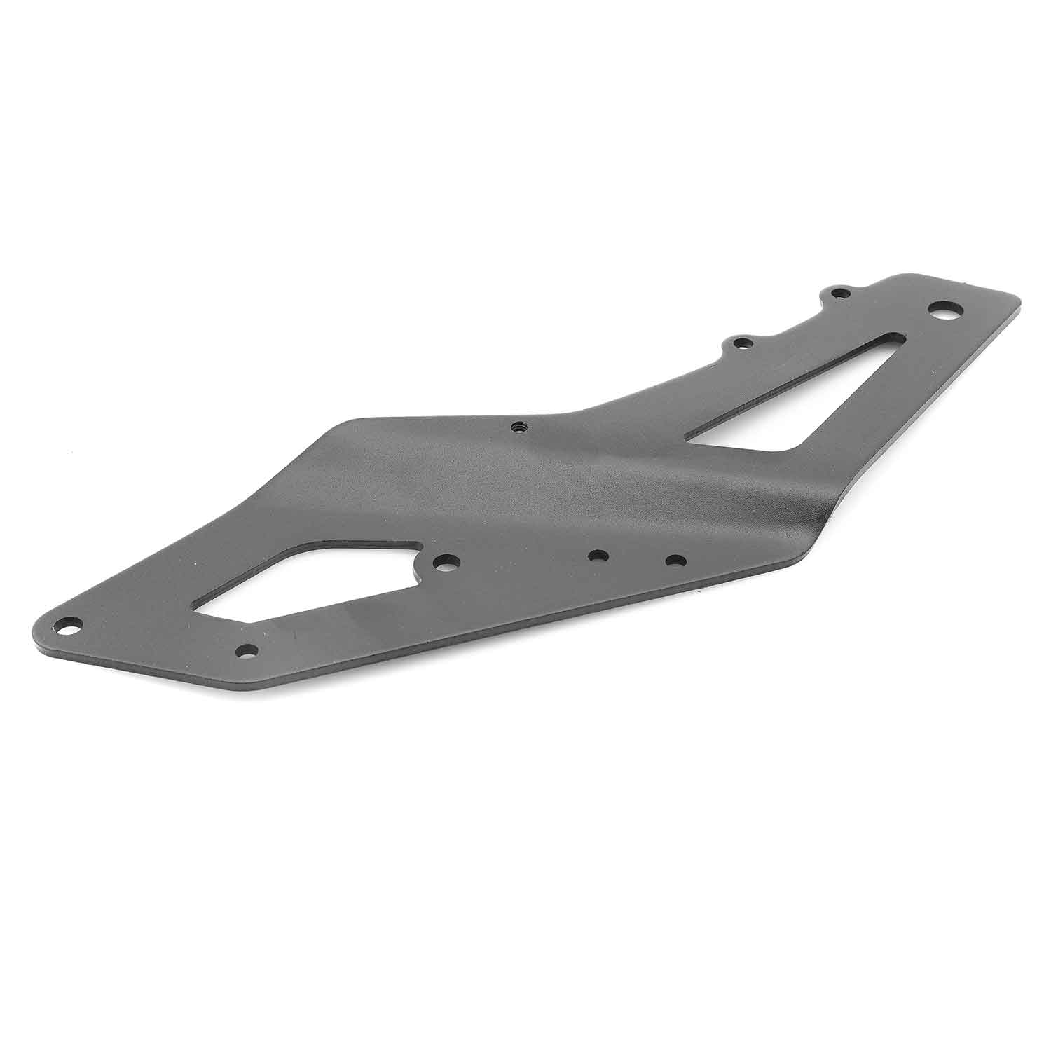 Vordergabel - Zweiteilige Vorderradgabel für die Modelle SXT Monster und SXT Monster EEC Rechte und linke Seitengabel separat bestellbar Material: Eisen Farbton: Schwarz Maße: 370 x 160 x 18 mm (Länge x Breite x Dicke) - von SXT-Scooters
