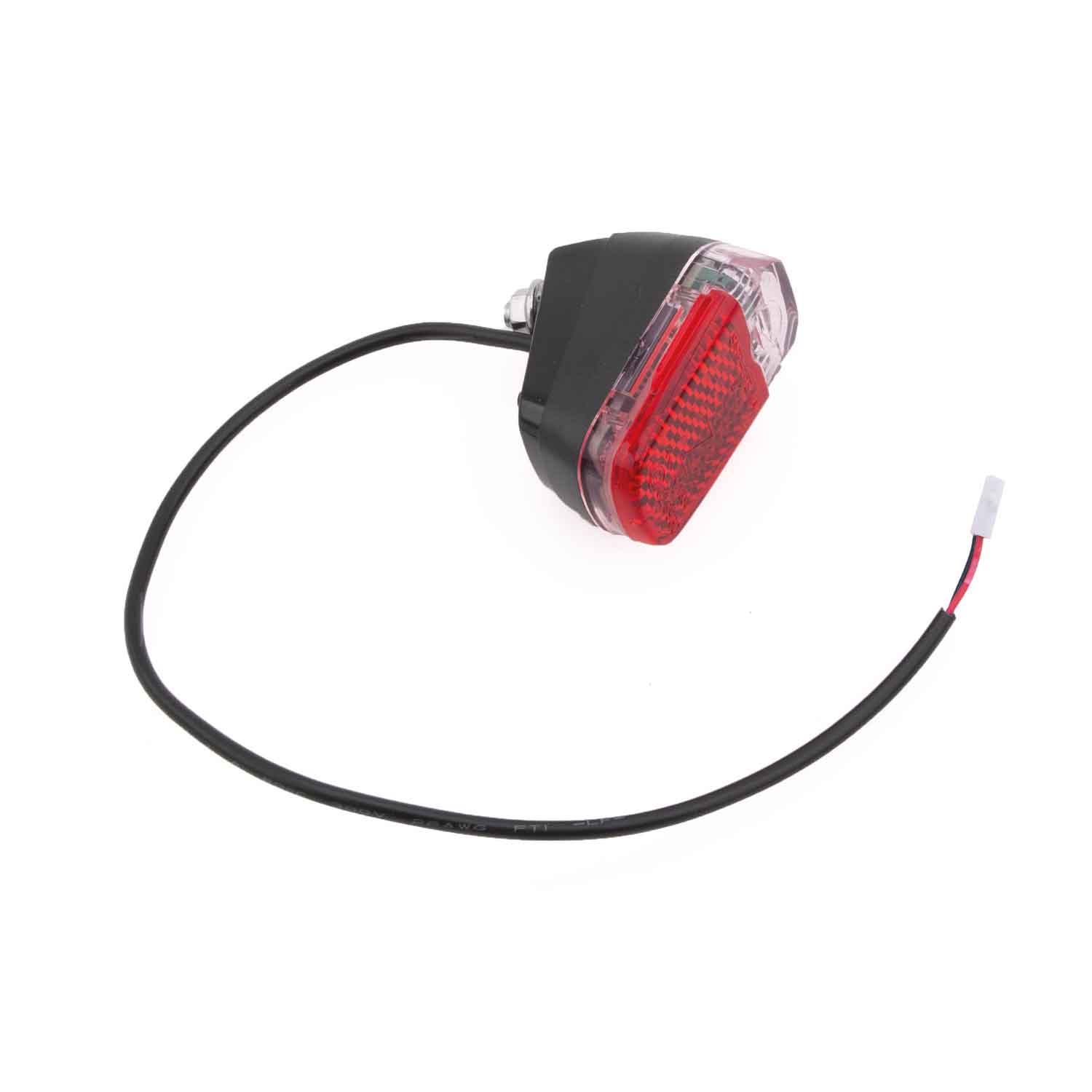 Rücklicht - Passendes Rücklicht für das Modell Scotex H20 Inkl. Kontermutter Betriebsspannung: 48V 2-polige Steckverbindung Maße (ohne Kabel): 36 x 32 x 50 mm Kabellänge: 275 mm - von SXT-Scooters