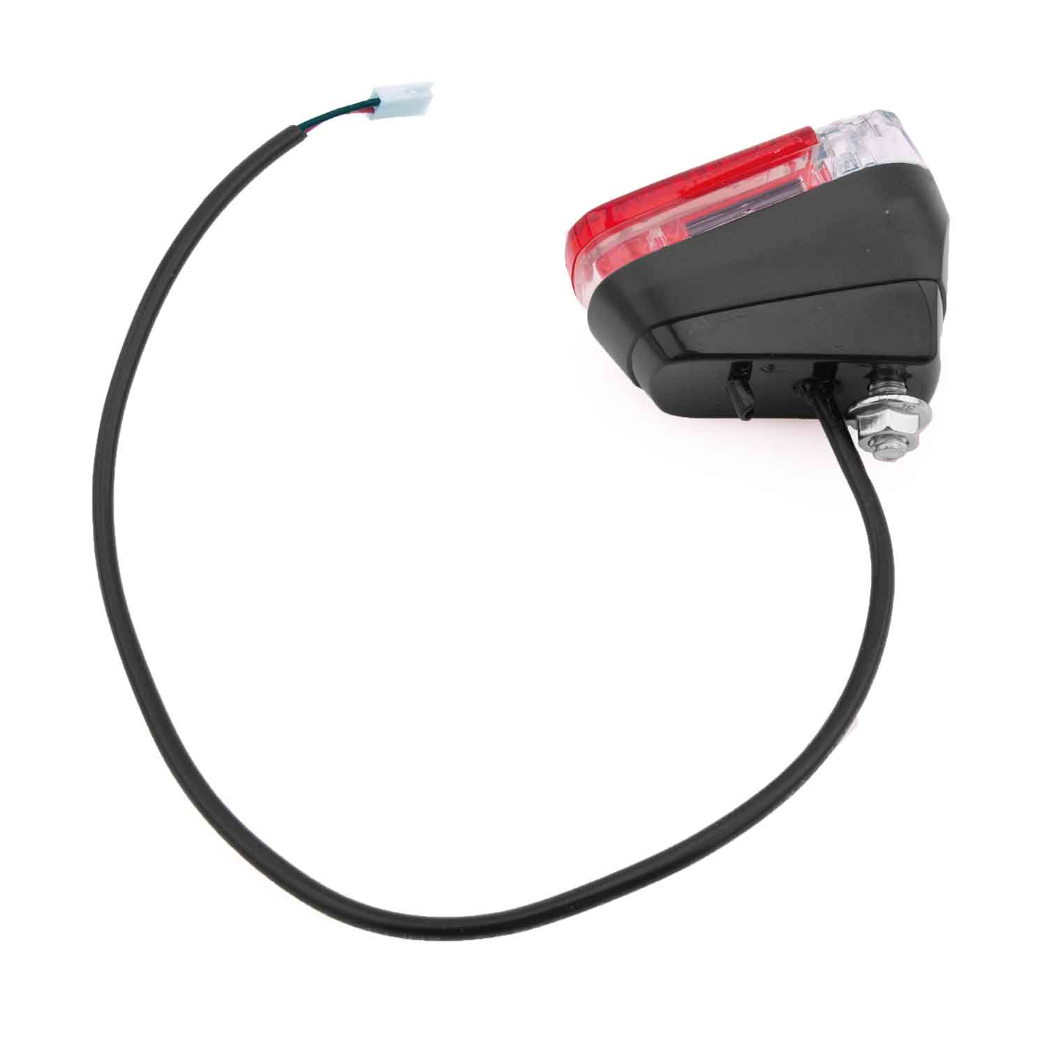 Rücklicht - Passendes Rücklicht für das Modell Scotex H20 Inkl. Kontermutter Betriebsspannung: 48V 2-polige Steckverbindung Maße (ohne Kabel): 36 x 32 x 50 mm Kabellänge: 275 mm - von SXT-Scooters