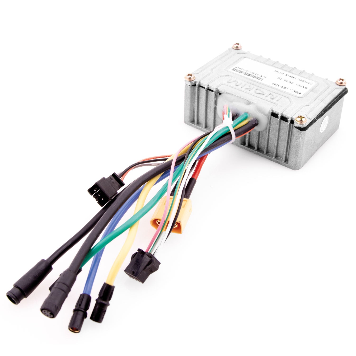Steuergerät 48V / 500W - der Lieferumfang beinhaltet: 1x Steuergerät (nur für die Buddy PRO eKFV-Version) Technische Daten: Ausgangsspannung: 48,0 Volt 500 Watt Maße: 8,0x 5,5x 3,5 cm (LxBxH) - von SXT-Scooters