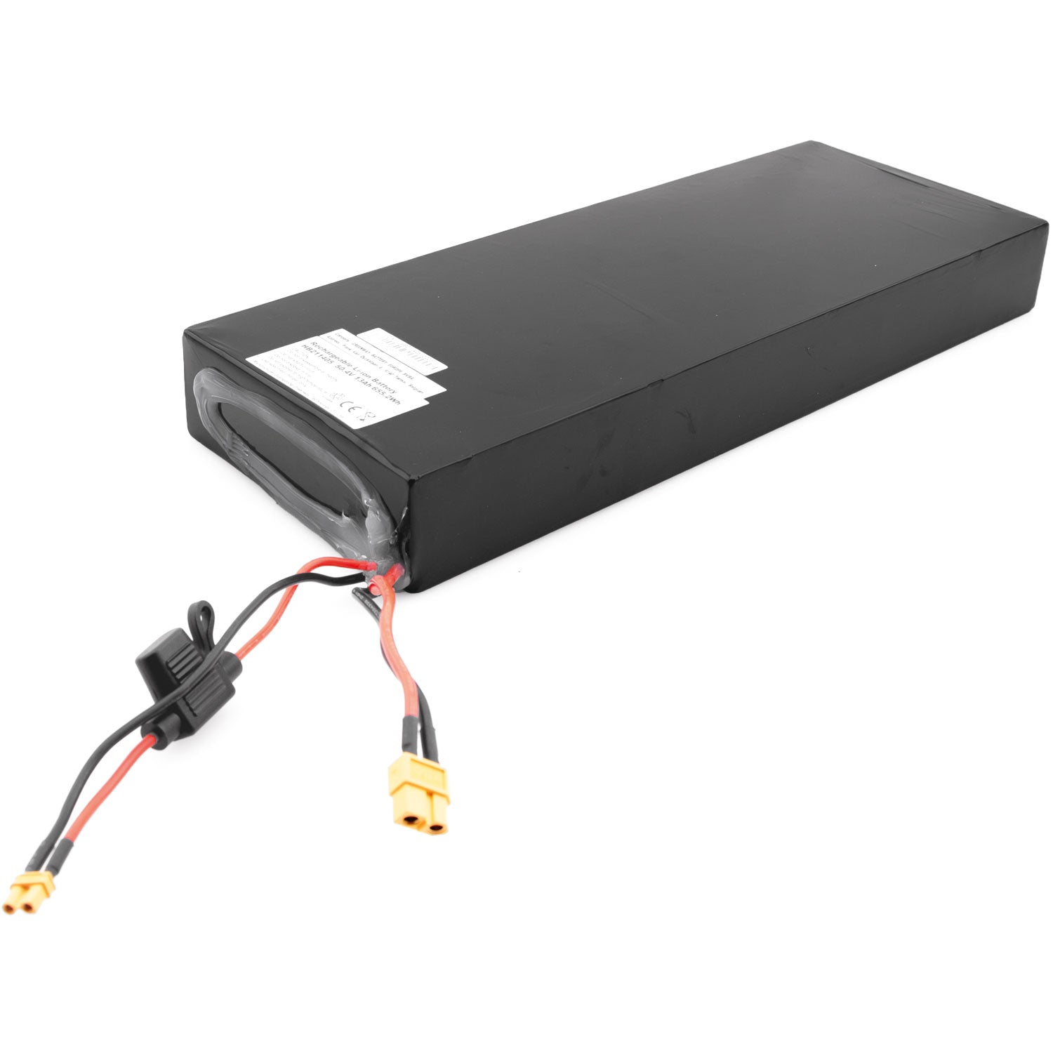 Li-Ion-Akku 50,4V / 13Ah - Li-Ionen Akku Spannung: 50.4V Kapazität: 13Ah Maße: 35,3 x 13,4 x 4,4 cm (Länge x Breite x Höhe) Kompatibel mit dem Modell SXT Buddy PRO eKFV - von SXT-Scooters