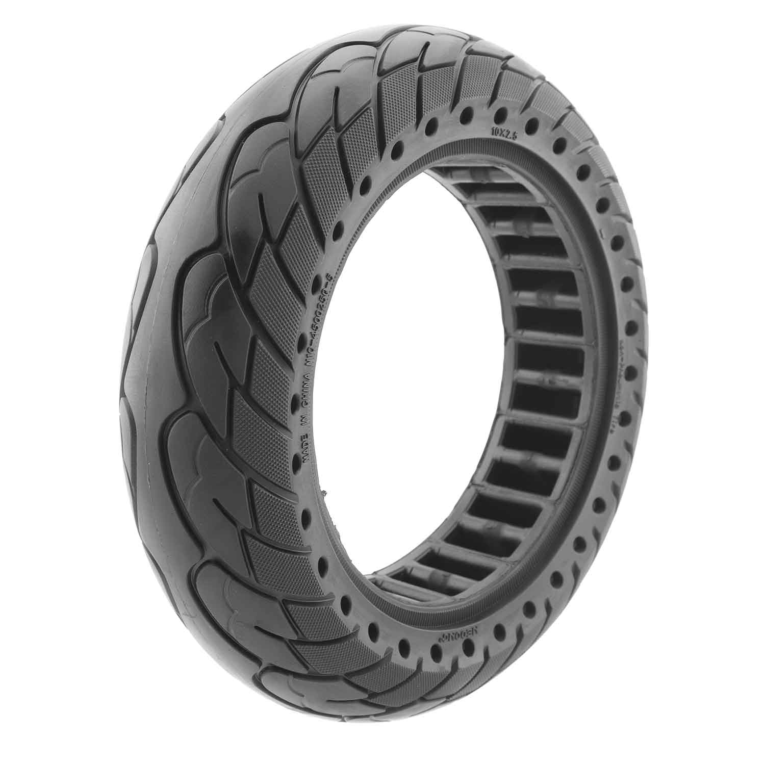 Honeycomb Reifen 10.0 x 2.5 - der Lieferumfang beinhaltet: 1x Honeycomb Reifen Technische Daten: Reifengröße: 10.0 x 2.5 | 45 Außendurchmesser: 239,0 mm Innendurchmesser: 163 mm Reifenbreite: 63,0 mm Breite Felgennut: 45.0 mm Tiefe Felgennut: 7,0 mm empfo