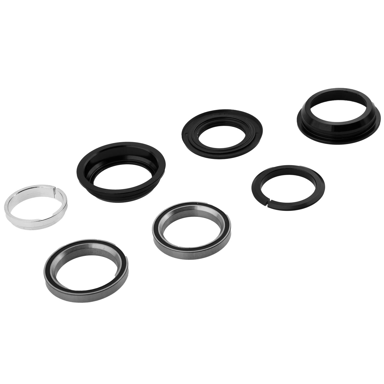 Lenkkopflager-Set - Passendes Lenkkopflager-Set für das Modell Scotex H20 7-teiliges Set bestehend aus: Kügellager (2x) Lagerschale (2x) Dichtungsdeckel (1x) Abstandshalter (2x) Innendurchmesser: Ø 30 mm Außendurchmesser: Ø 40 mm - von SXT-Scooters