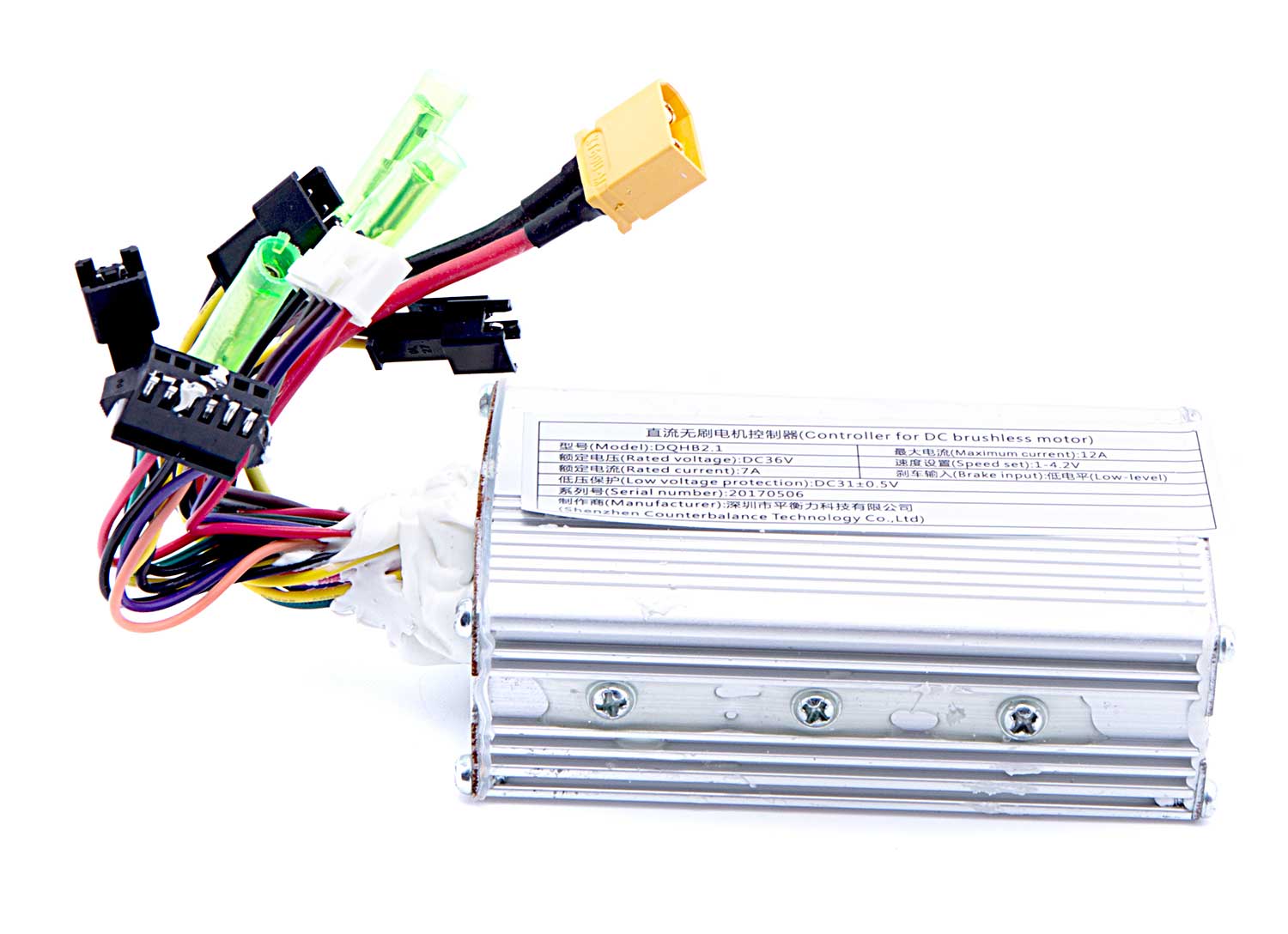 Steuergerät 36V / 250W - Elektrisches Steuergerät für das Modell SXT Bike Leistung: 36V / 250W Inkl. Verkabelung und Anschluss Maße: 9,5 x 5,3 x 3,0 cm (LxBxH) - von SXT-Scooters