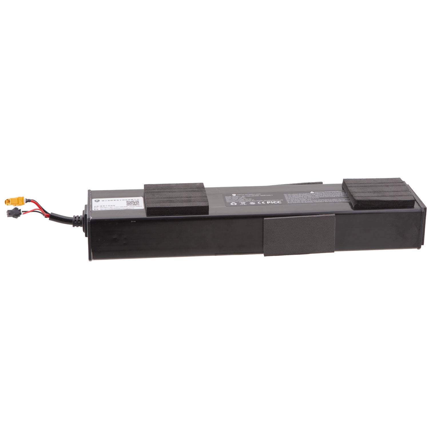 Lithium-Ionen-Akku 36V / 7,8Ah - Passender Lithium-Ionen-Akku für das SXT TITO Modell Spannung: 36V Kapazität: 7,8Ah (280,8Wh) Maße: 33,0 x 8,0 x 4,5 cm (L x B x H) - von SXT-Scooters