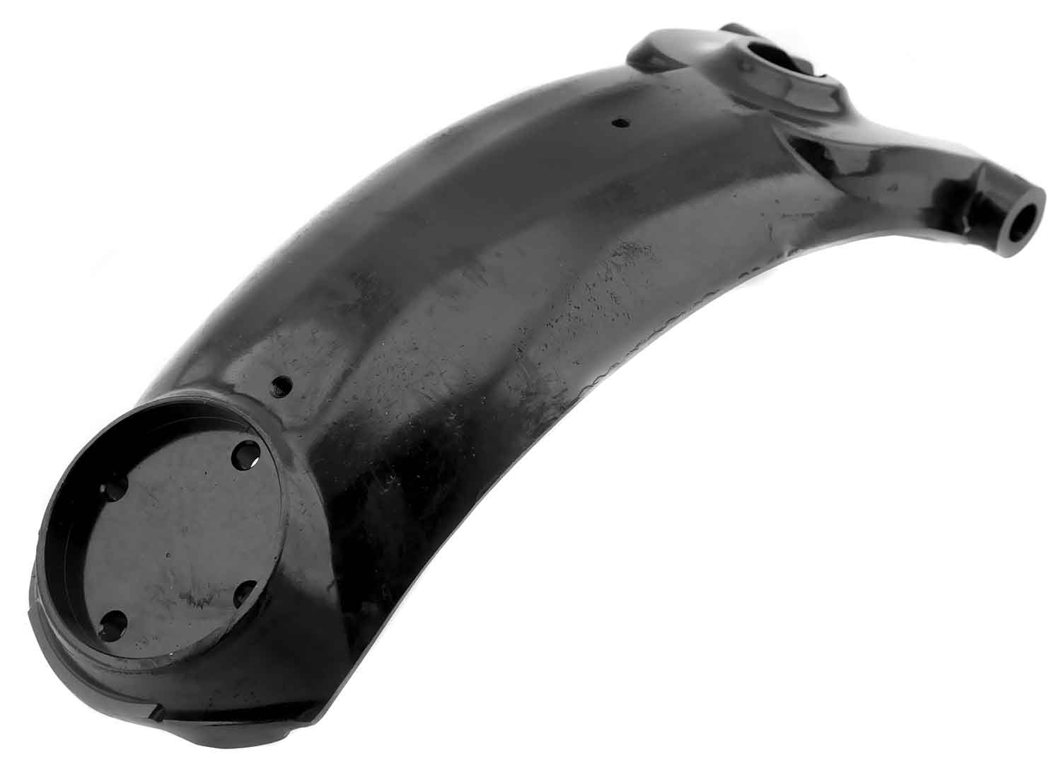 Vordere Stoßdämpfer-Schwinge - Passende vordere Stoßdämpfer-Schwinge für das Modell SXT Buddy Pro eKFV Material: Aluminium Farbton: Schwarz Maße: 24.5 x 9.5 x 7 cm (Länge x Breite x Höhe) - von SXT-Scooters