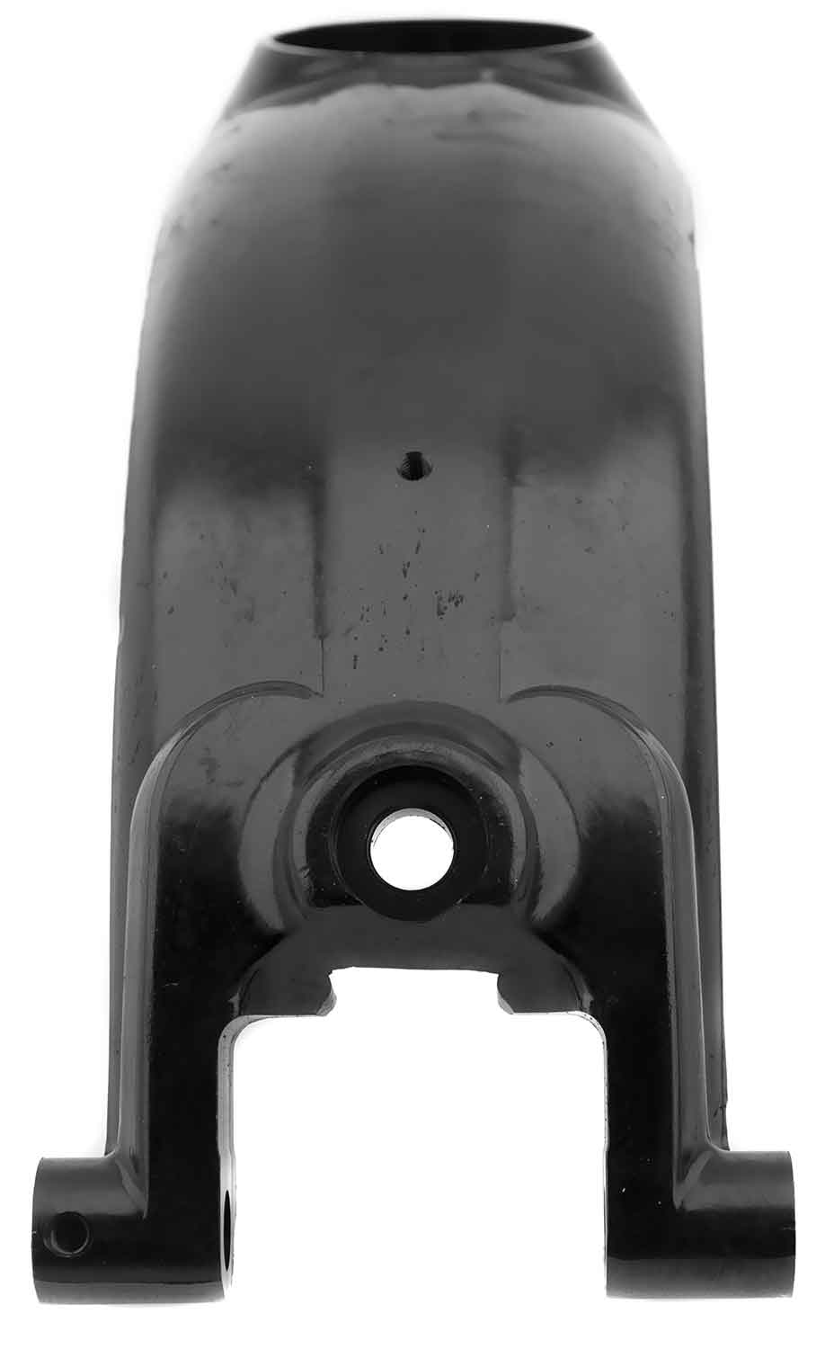 Vordere Stoßdämpfer-Schwinge - Passende vordere Stoßdämpfer-Schwinge für das Modell SXT Buddy Pro eKFV Material: Aluminium Farbton: Schwarz Maße: 24.5 x 9.5 x 7 cm (Länge x Breite x Höhe) - von SXT-Scooters