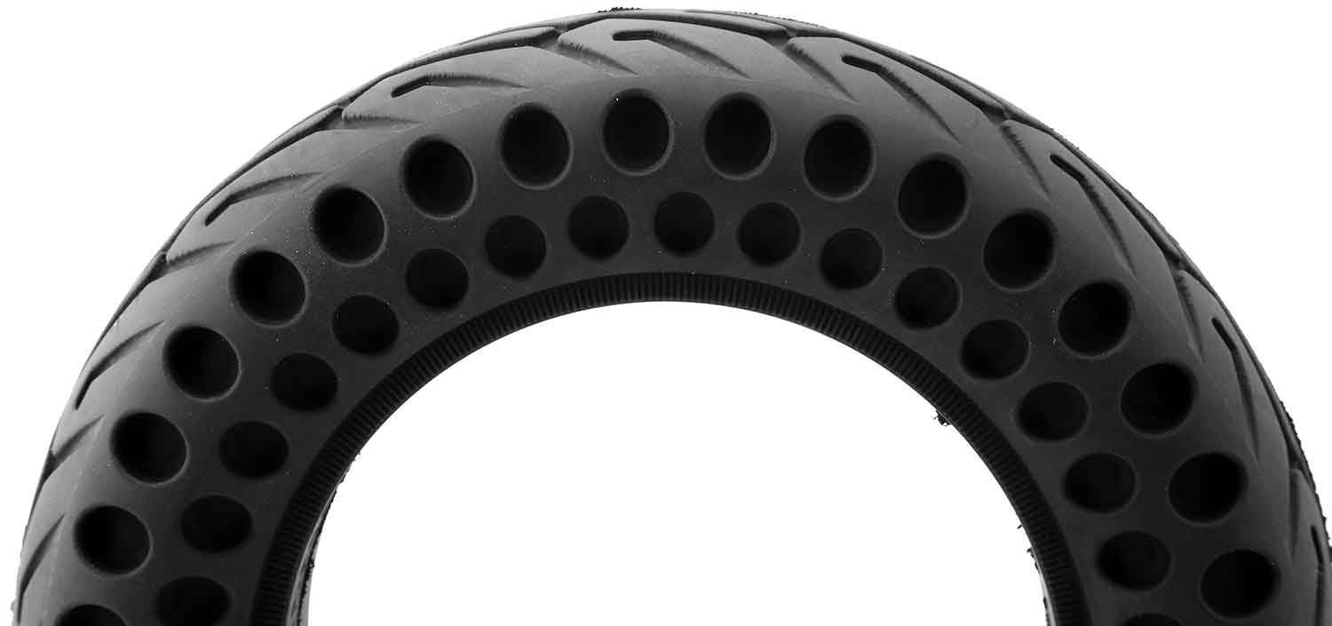 Honeycomb Reifen 10.0 x 2.5 - der Lieferumfang beinhaltet: 1x Honeycomb Reifen Technische Daten: Reifengröße: 10.0 x 2.5 | 35 - 4 Außendurchmesser: 245,5 mm Innendurchmesser: 156,5 mm Reifenbreite: 50,0 mm Breite Felgennut: 35.0 mm Tiefe Felgennut: 7,0 mm