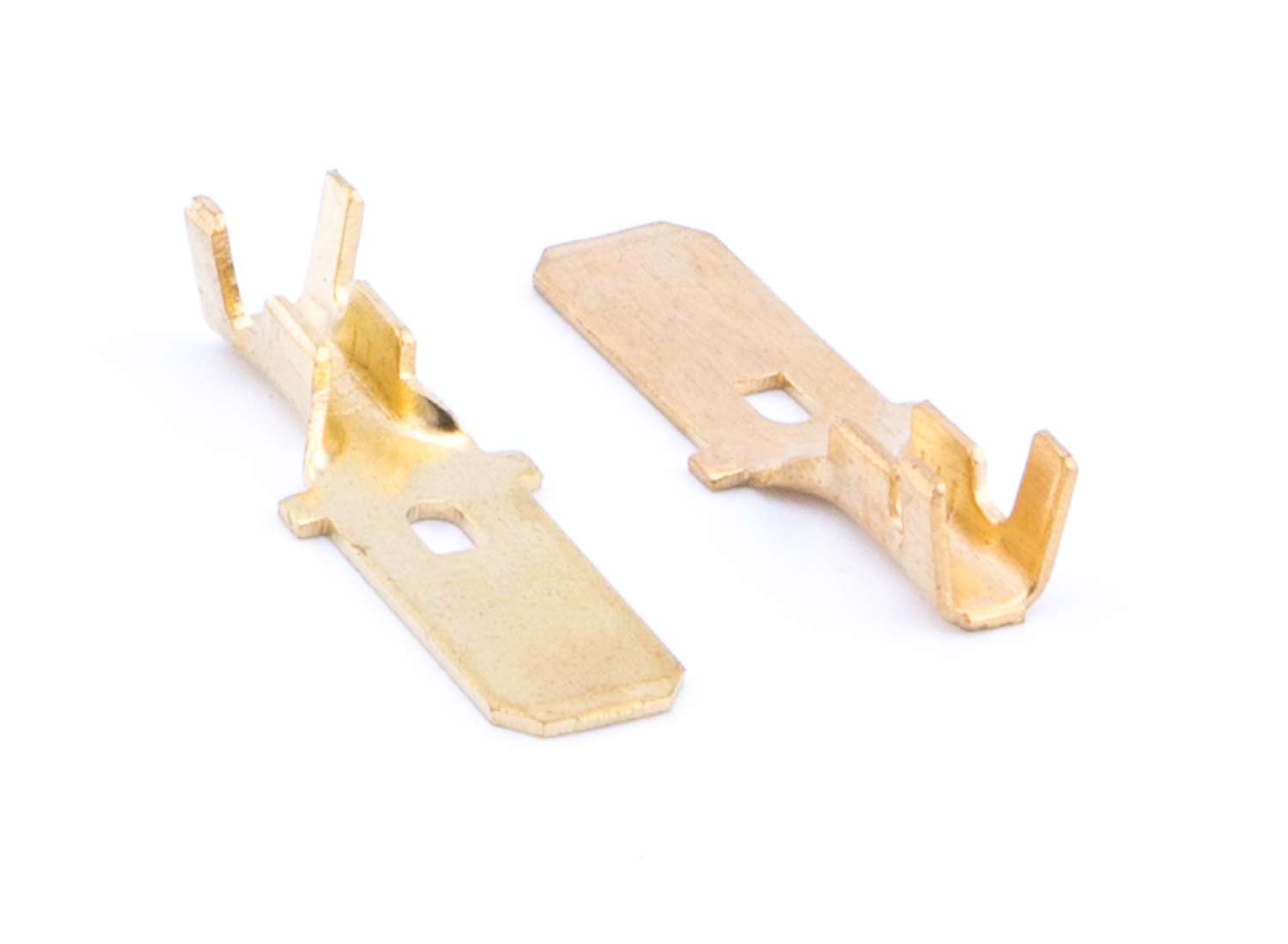 Kabelschuhe Set (2 Stück) - Kontakt Stecker Set für Buchse zur Verbindung von Steuergerät zu Batterie Maße: 3,0 x 1,0 cm x 0,6 cm - von SXT-Scooters