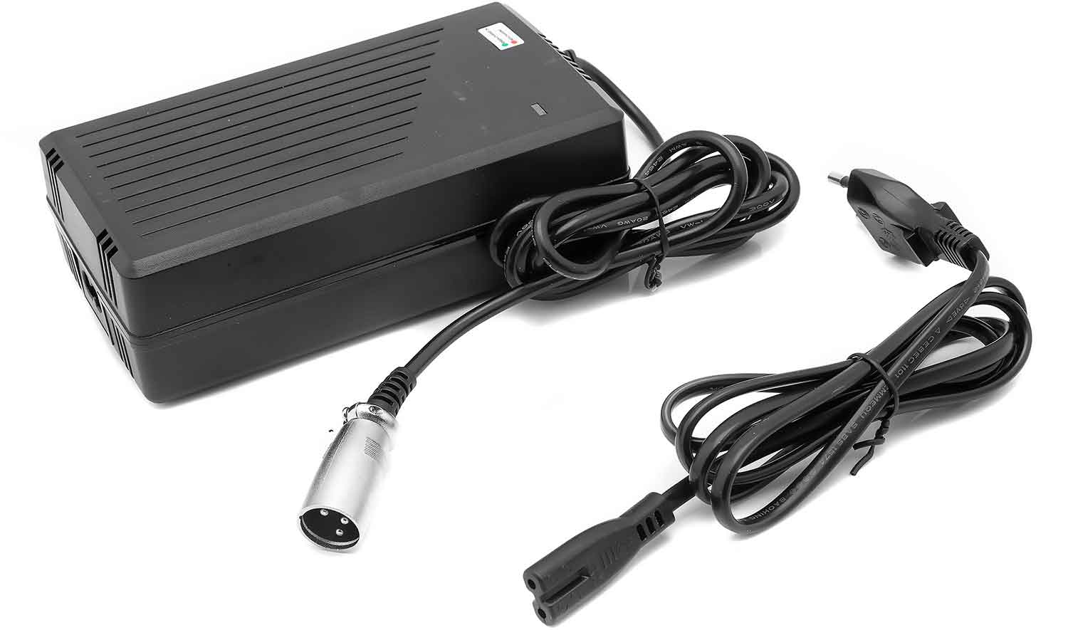Lithium Ladegerät LiFePo4 48V / 2A - Ladegerät für LiFePo4 Akkus 48 Volt Betriebsspannung Aluminium Gehäuse mit CPU Lüfter inkl. Sicherungen Eingang/Input: AC 200V - 264V 50/60 Hz Ausgang/Output: 58.4V 2.000 mA / 2.0 A Stecker: XLR Steckverbinder mit inte