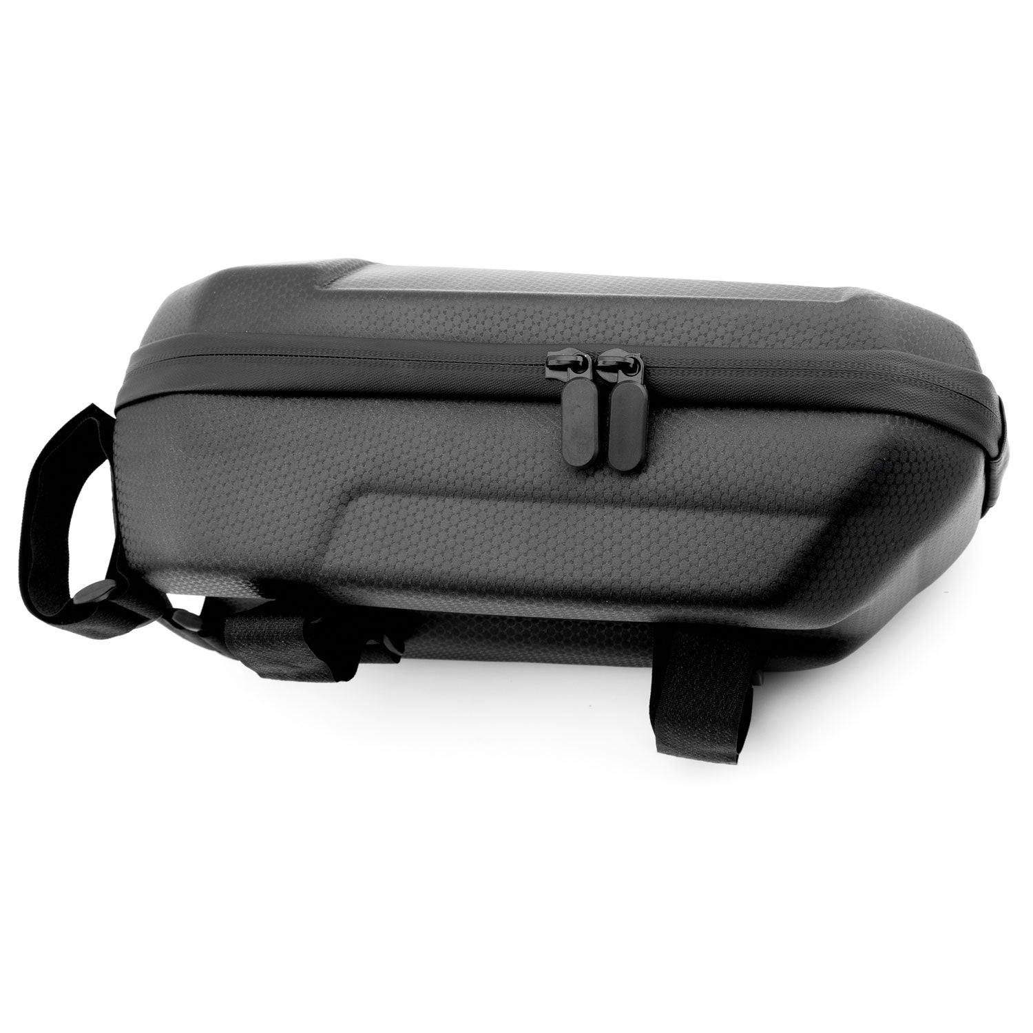 Lenkertasche aus EVA Material - Lenkertasche aus EVA Material zum sicheren Transport kleinerer Gegenstände, wie Schlüssel, Geldbeutel, Mobiltelefon, Wasserflasche, usw. mit Reissverschluss Abmessungen: 30x13 cm Lenkerstangendurchmesser bis zu 6 cm einfach