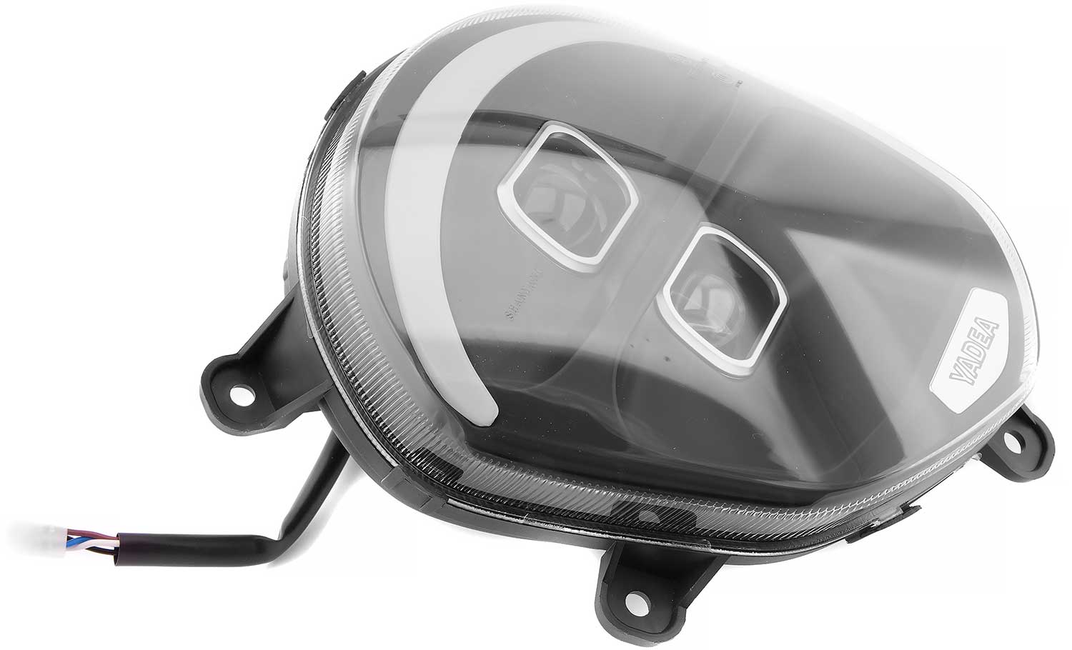 Vorderlicht 48V - Passendes Vorderlicht für das Modell SXT Gekko V3 Ausgangsspannung: 12V 4-polige Steckverbindung Maße: Ca. 25,0 x 21,0 x 12,0 cm (Höhe x Breite x Tiefe) - von SXT-Scooters