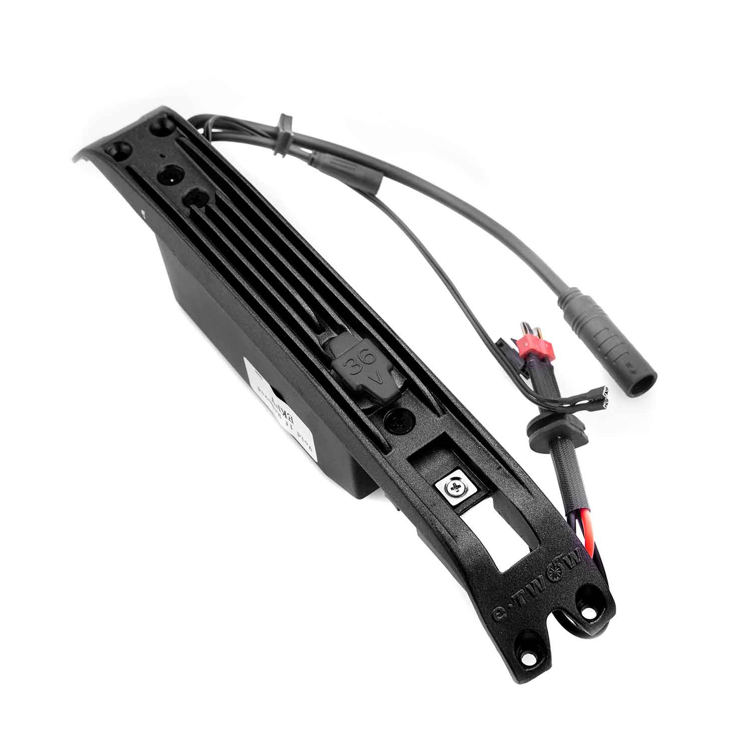 Steuergerät 36V / 500W (eKFV Version) - Passendes Steuergerät für die eKFV-Variante des Modells SXT Light Plus V Steuergerät mit Kühlrippen ist in zwei verschiedenen Farbtönen bestellbar 5-poliger Außenstecker 2-polige Steckverbindung für die Beleuchtung