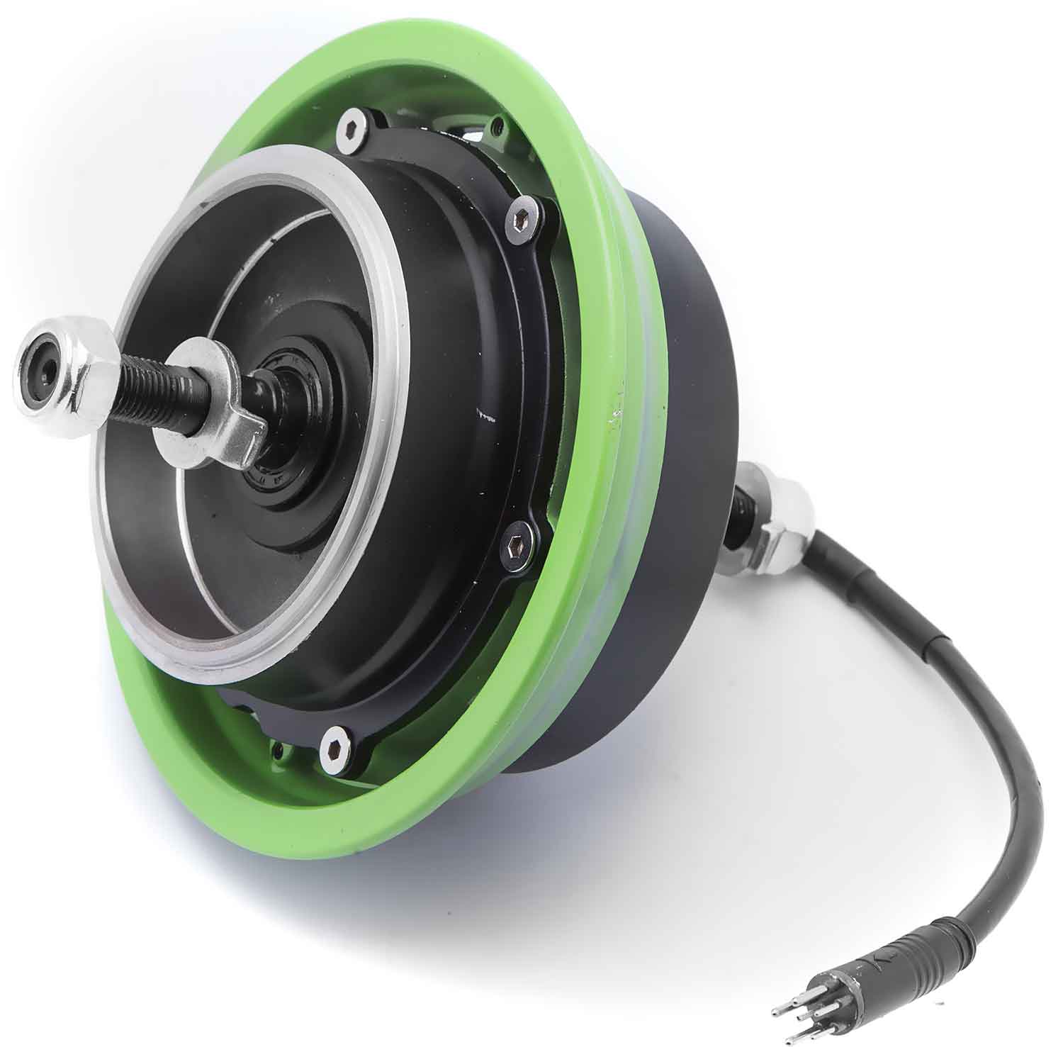 Bürstenloser Nabenmotor 36V / 350W - Passender Nabenmotor für die SXT Buddy V2 - eFKV Variante In den Farben Grün und Weiss erhältlich Ausgangsspannung: 36V Ausgangsleistung: 350W Durchmesser: 15,0 cm - von SXT-Scooters