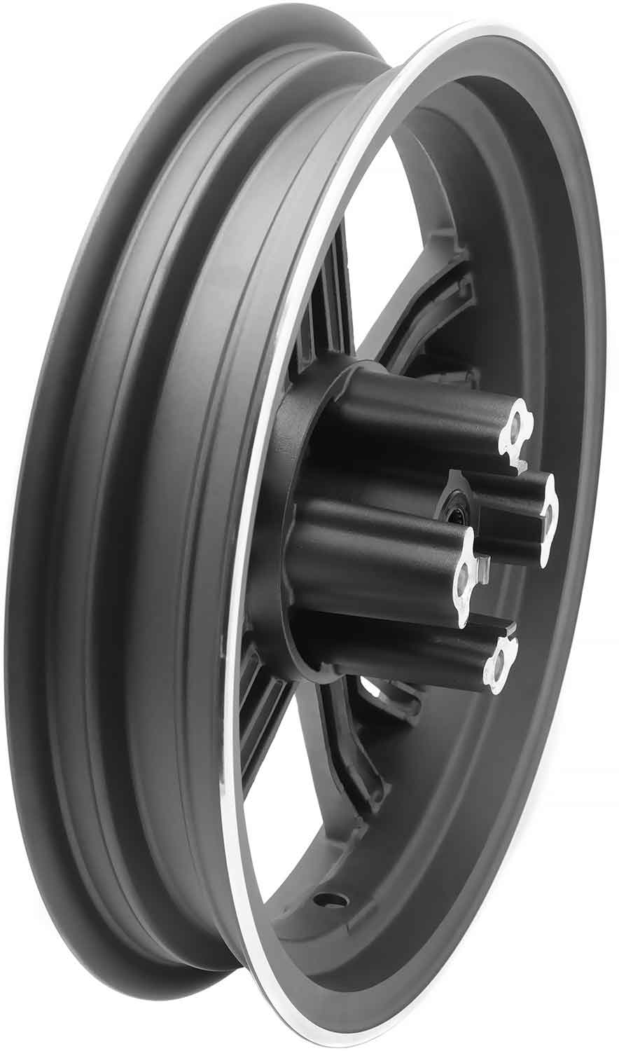 Felge vorne - passende Felge für das Vorderrad der Modelle SXT Z3 und Raptor V3 Material: Aluminium Durchmesser: 33 cm Breite: 9,5 cm - von SXT-Scooters