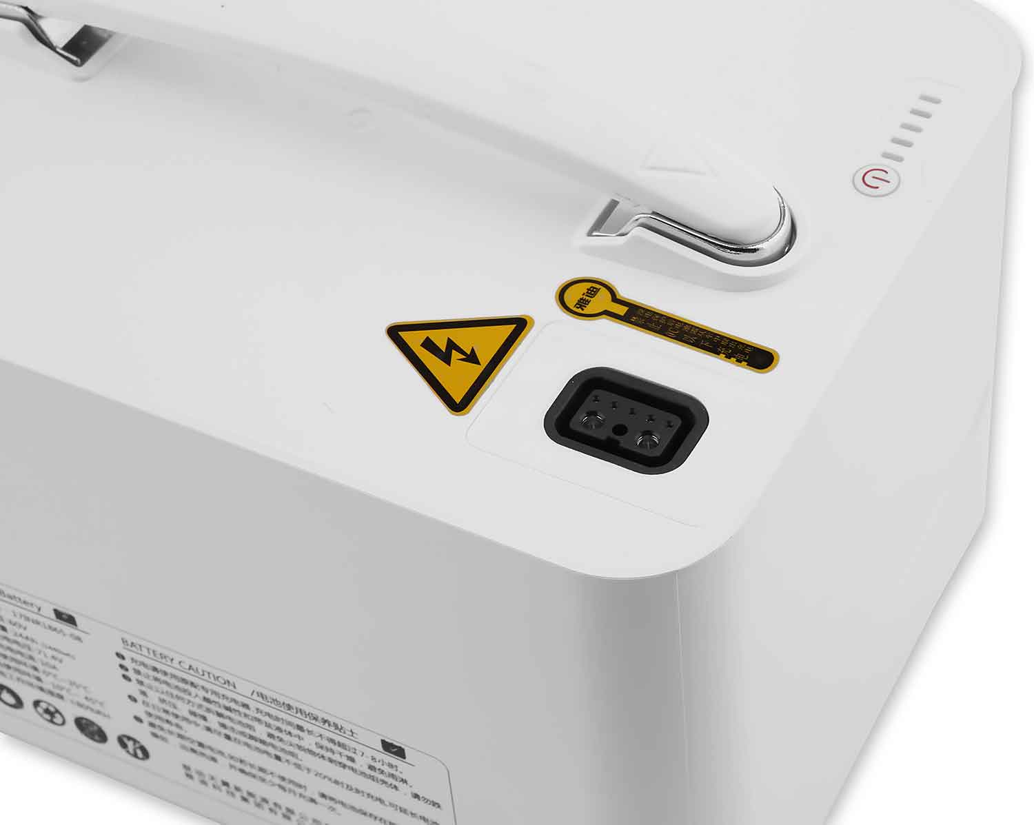 Lithium-Ionen-Akku 60V / 32,0 Ah - der Lieferumfang beinhaltet: 1x Lithium-Ionen-Akku technische Daten: Akkutyp: Li-Ionen Zelltyp: 18650 Panasonic Betriebspannung: 60 V Kapazität in Ah: 32 Kapazität in Wh: 1920 Gewicht: 11 kg Maße: 25,5 x 18,5 x 15,0 cm (