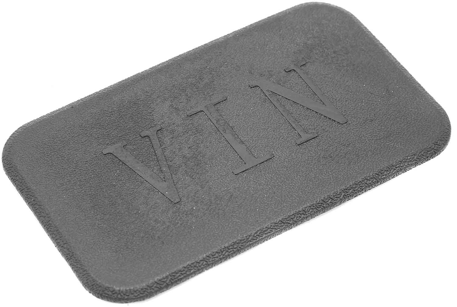 Fahrzeug ID Gummiabdeckung - passende Gummiabdeckung der Fahrzeug ID im Helmfach der Modelle SXT Z3 und SXT Raptor V3 Material: Gummi Farbe: schwarz Maße: 13,5 x 8,0 x 1,0 cm - von SXT-Scooters