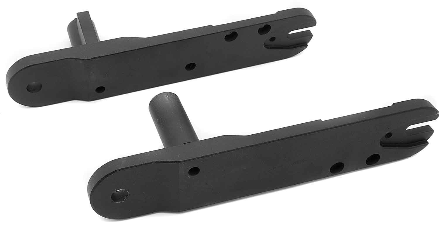Rad-Schwinge (2-teiliges Set) - Passende Rad-Schwinge für das Modell SXT Ultimate Pro + Set bestehend aus 2 Teilen (rechte und linke Seite) Vorderrad- und Hinterradschwinge separat erhältlich Farbe: Schwarz Material: Stahl Maße (Vorderradschwinge): 28,0 x