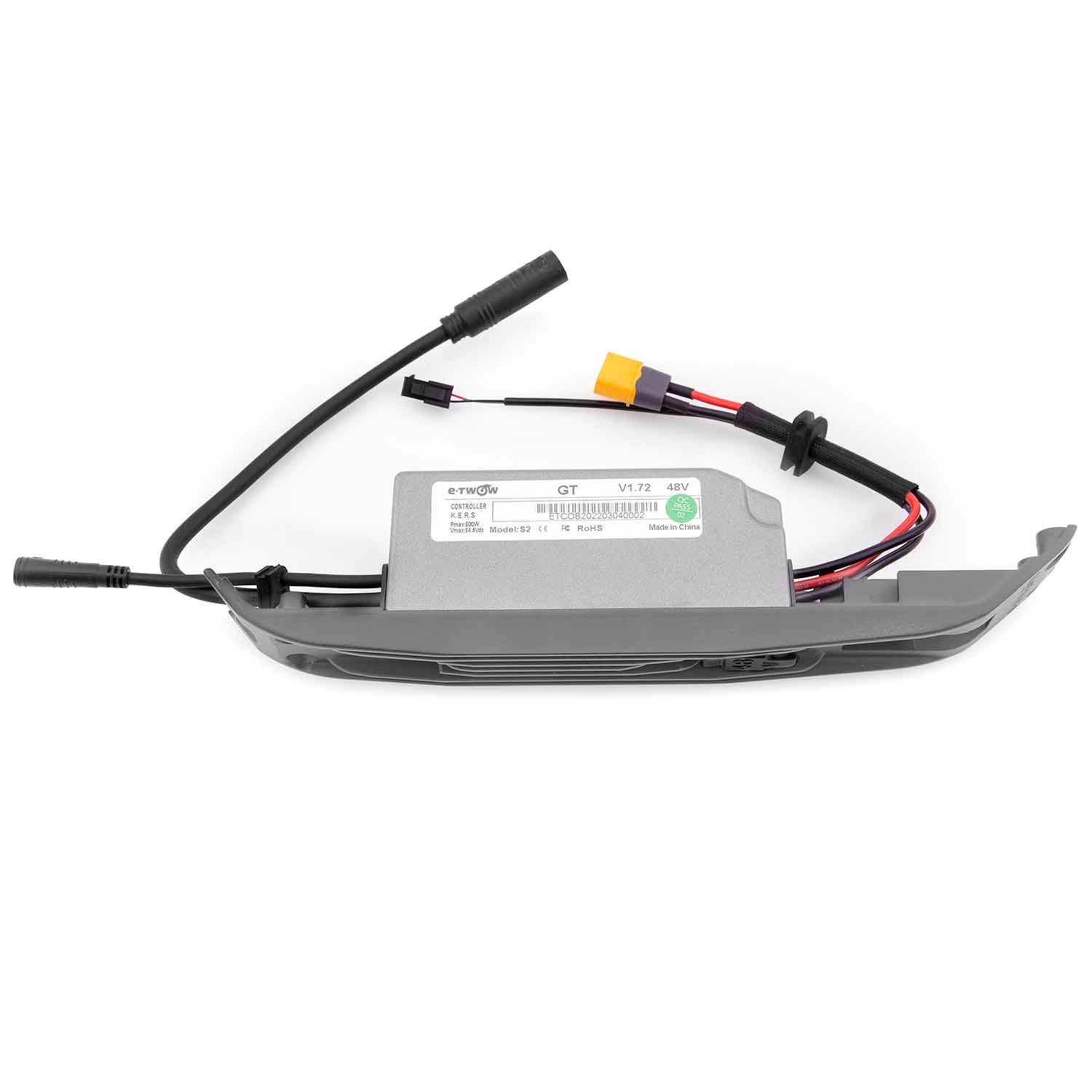 Steuergerät 48V / 700W - Passende Steuereinheit für das Modell SXT Light GT Steuergerät mit Kühlrippen ist in zwei verschiedenen Farbtönen bestellbar 5-poliger Außenstecker Betriebsspannung: 48V Leistung: 700W Maße: 26,3 x 3,8 x 5,5 cm (Länge x Breite x T