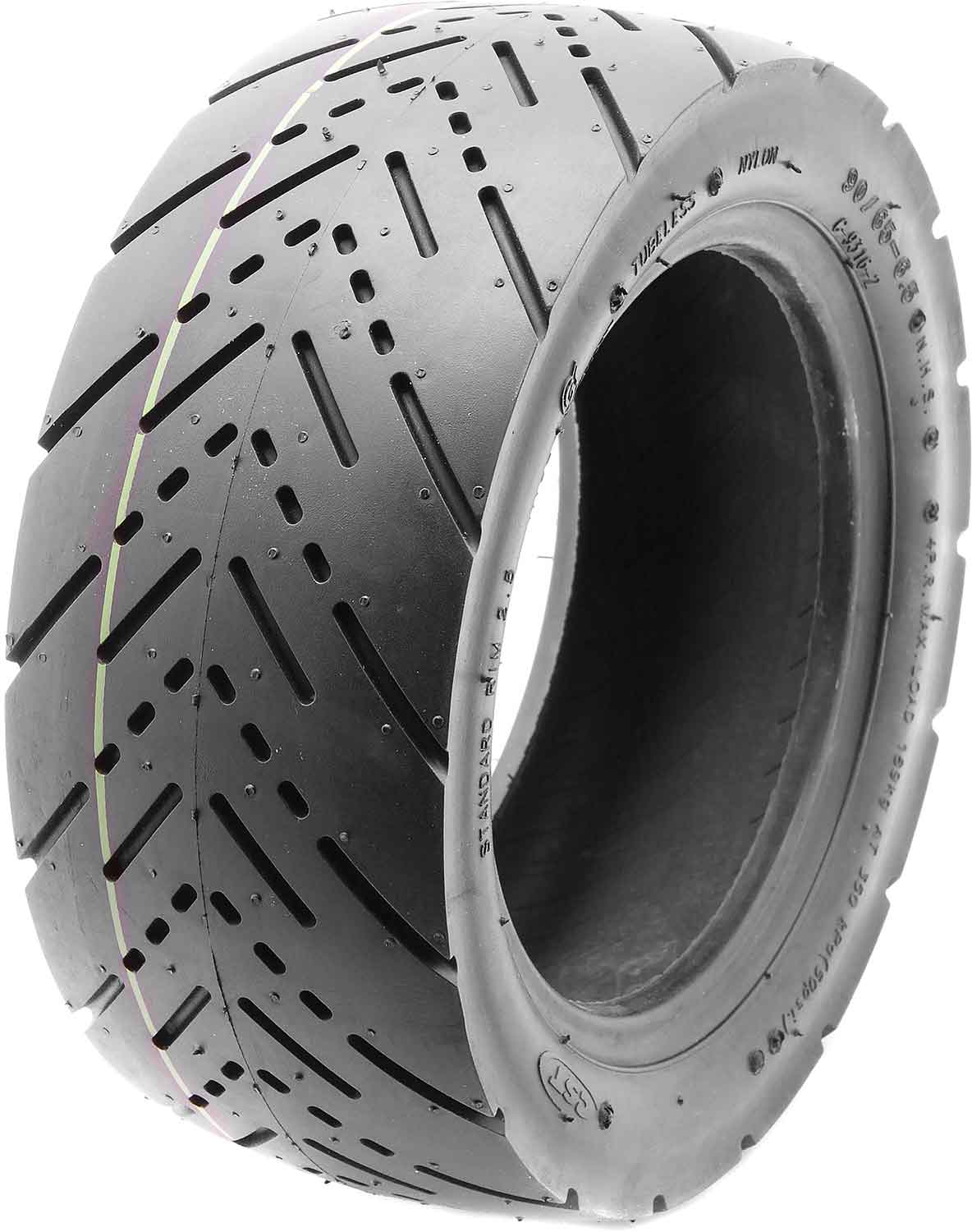 Reifen mit Straßenprofil 90/65-6.5 (C9316-2) - Passender Reifen für die Modelle SXT Ultimate Pro +, SXT 1000 XL EEC - Facelift, SXT 500 EEC - Facelift und SXT Beast Pro Reifengröße: 90/65-6.5 Durchmesser: 25 cm Reifenbreite: 10 cm Material: Polyamid (Nylo