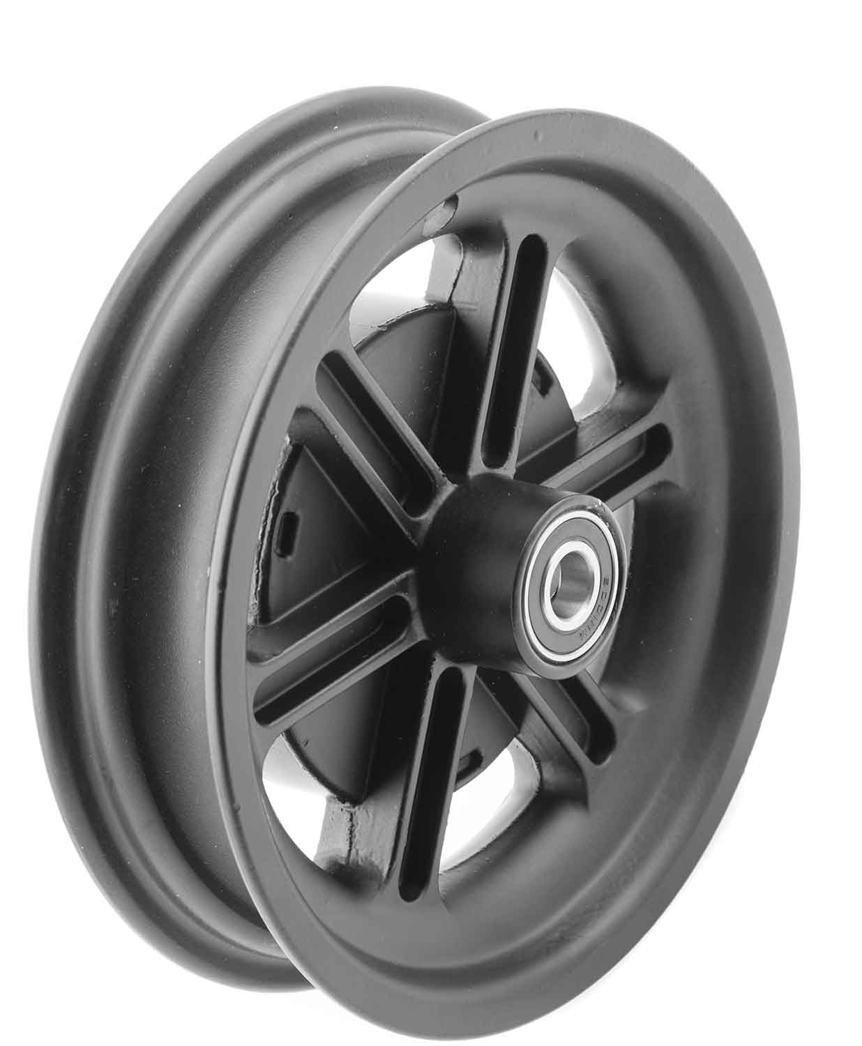 Vorderrad / Felge - Passende Felge für den Vorderreifen Kompatibel mit dem Modell Scotex H10 Einteilige Standard-Felge für den Luftreifen unter der Variante SP1320.1 bestellbar Zweiteilige Felge für den PU-Vollreifen unter der Variante SP1320.2 bestellbar