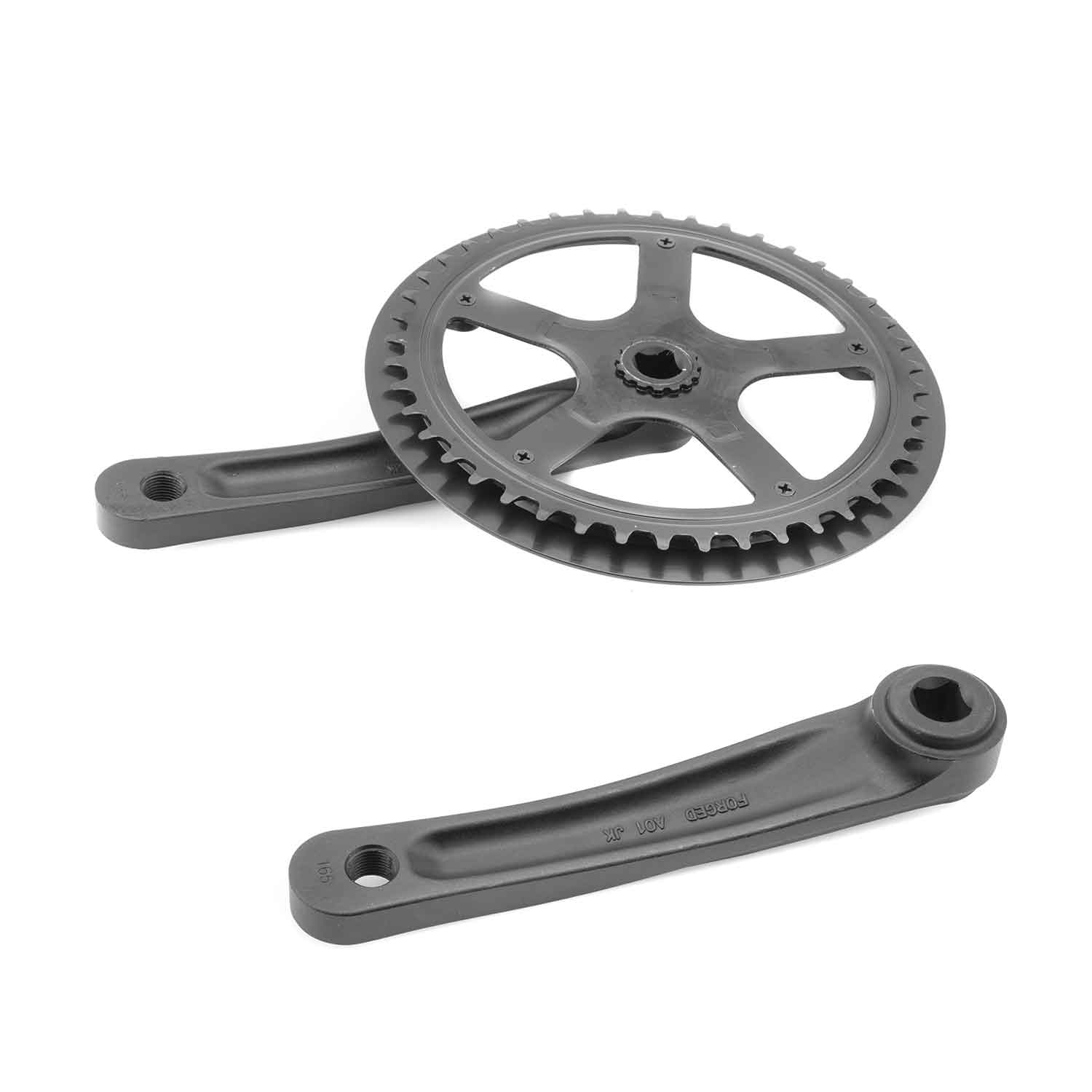44er Zahnrad Ritzel (Set) - 44er Zahnrad Ritzel groß mit Pedalstange links & rechts (eine Pedalstange ist festmontiert) Außendurchmesser: 197mm ohne Kette & Pedale - von SXT-Scooters