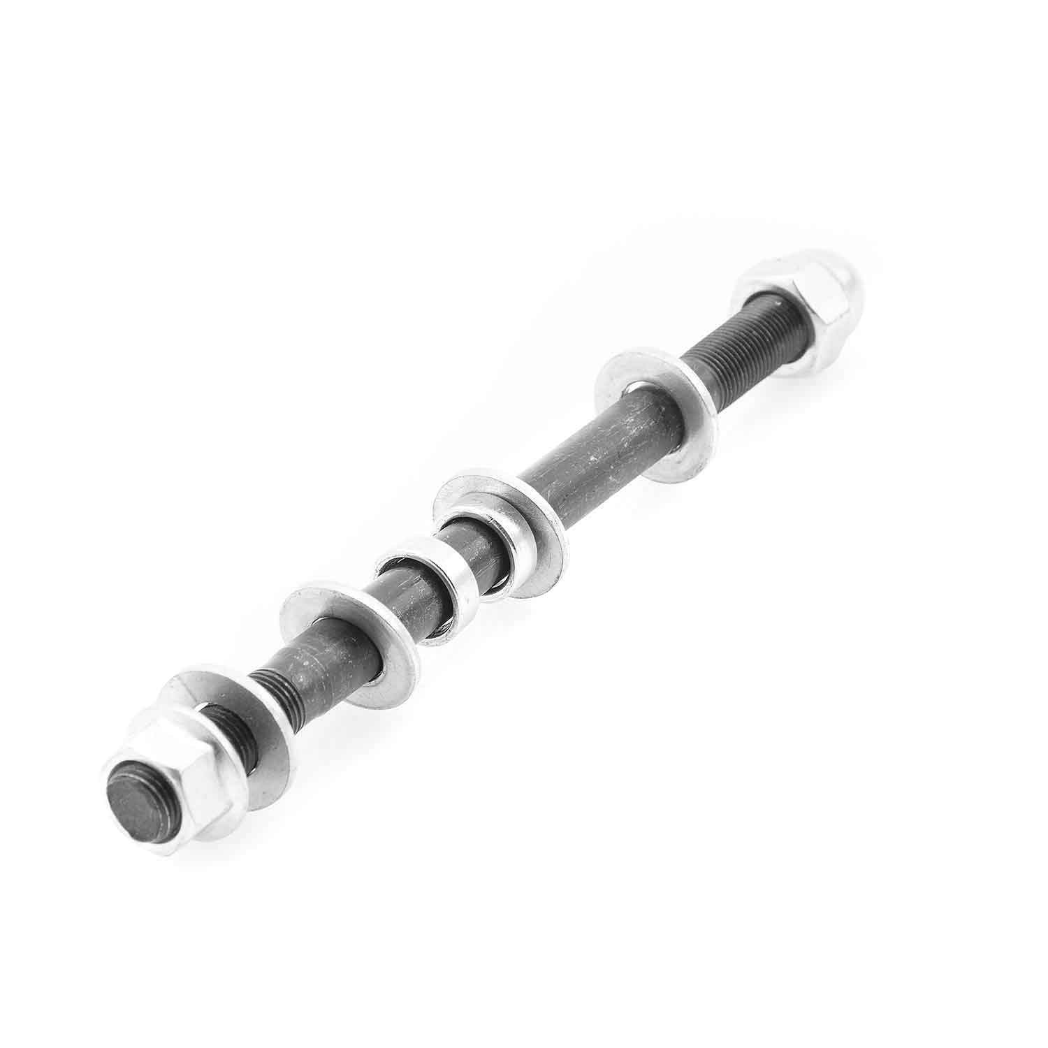 Vorderachse (Set 9-teilig) - Passende Vorderachse für das Modell SXT Velox MAX Set besteht aus neun Teilen Länge: 155 mm Durchmesser: 10mm - von SXT-Scooters