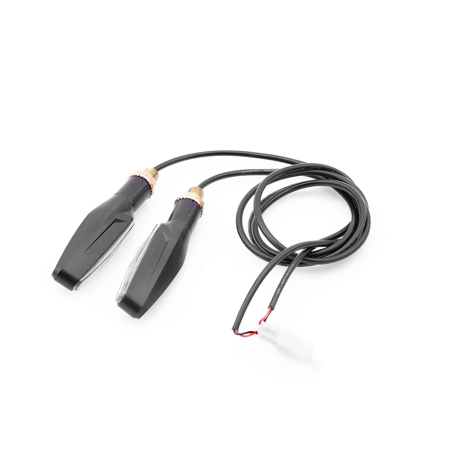 Blinker-Set - Blinker-Set für das Modell SXT Monster EEC Maße: 10,00 x 2 cm (LxB) ohne Verkabelung Kabellänge: 82 cm Farbe: Schwarz - von SXT-Scooters